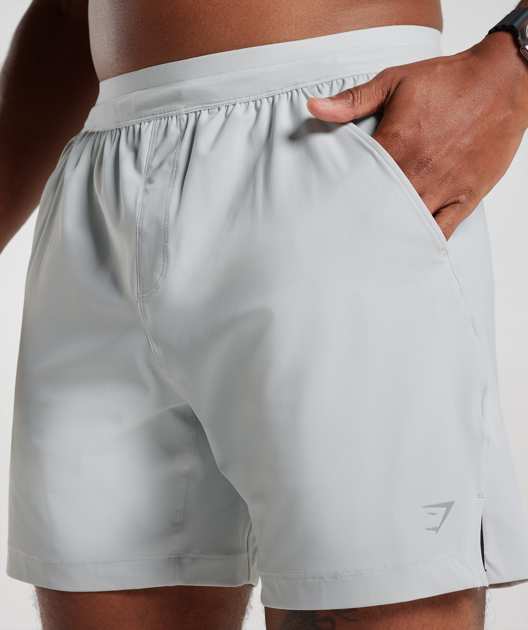 Studio 6" Shorts in Light Grey - view 6