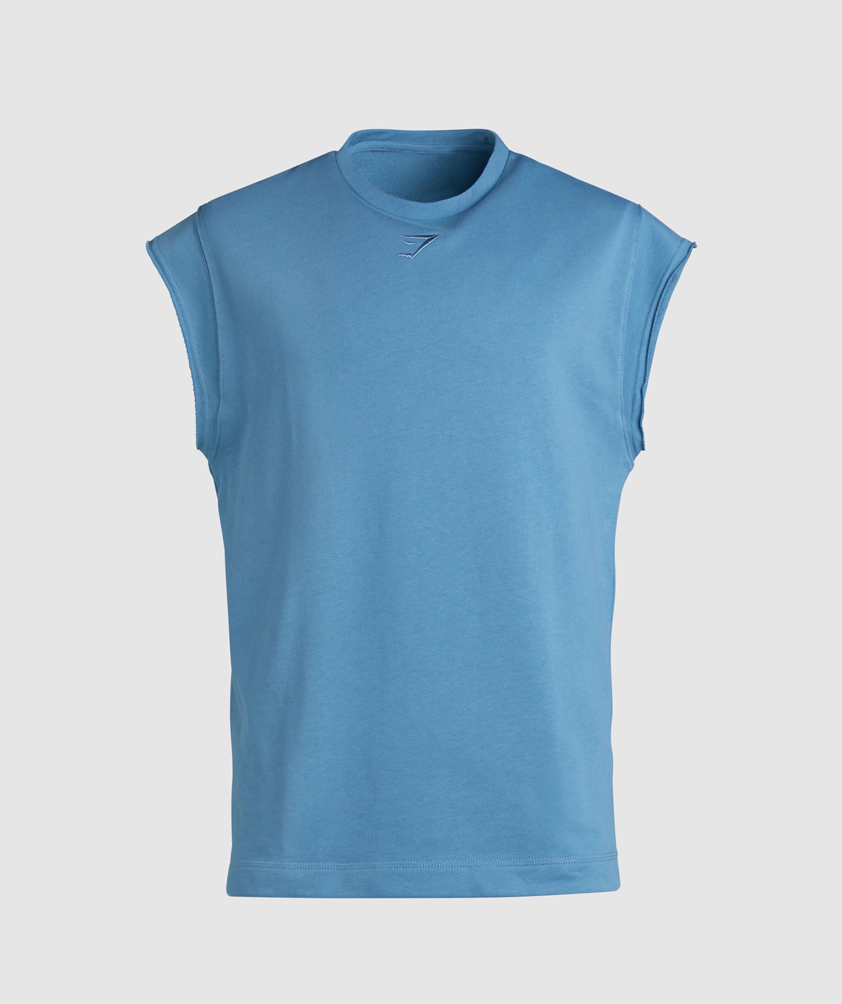 Super Natural Cut Off T-Shirt in Faded Blue - view 7