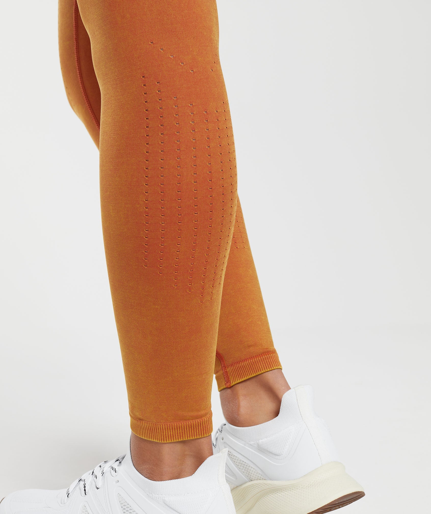 Sweat Seamless Washed Leggings in Orange - view 6