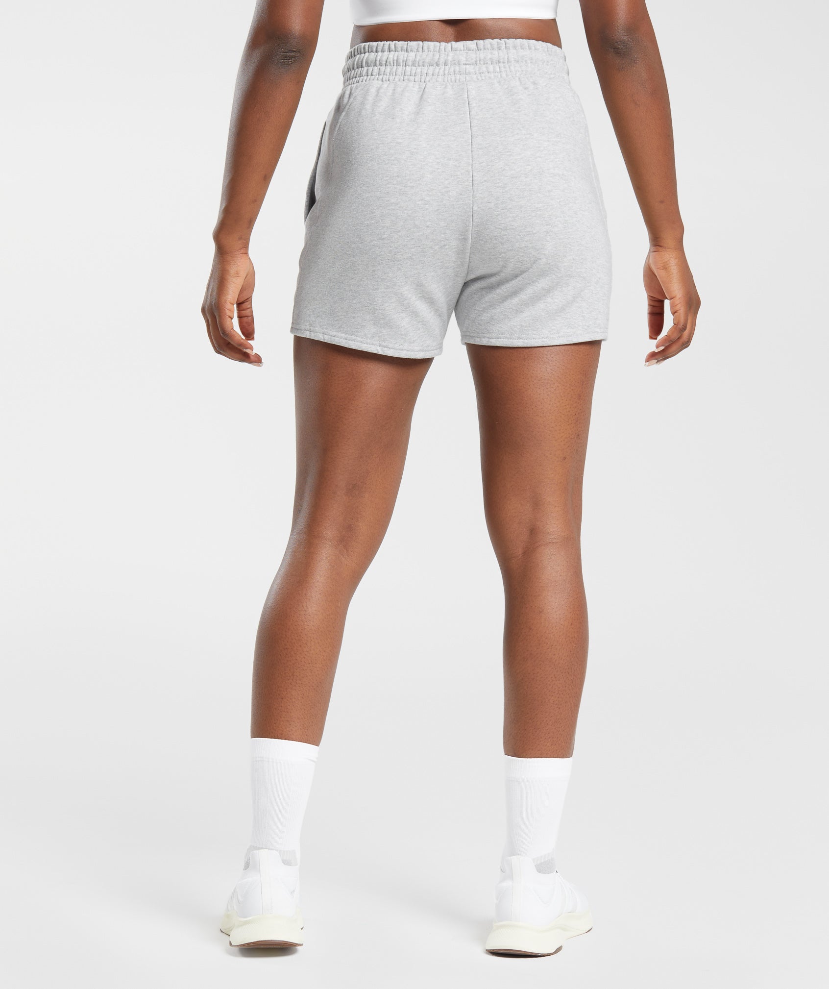 Gymshark Training Fleece Shorts - Light Grey Core Marl