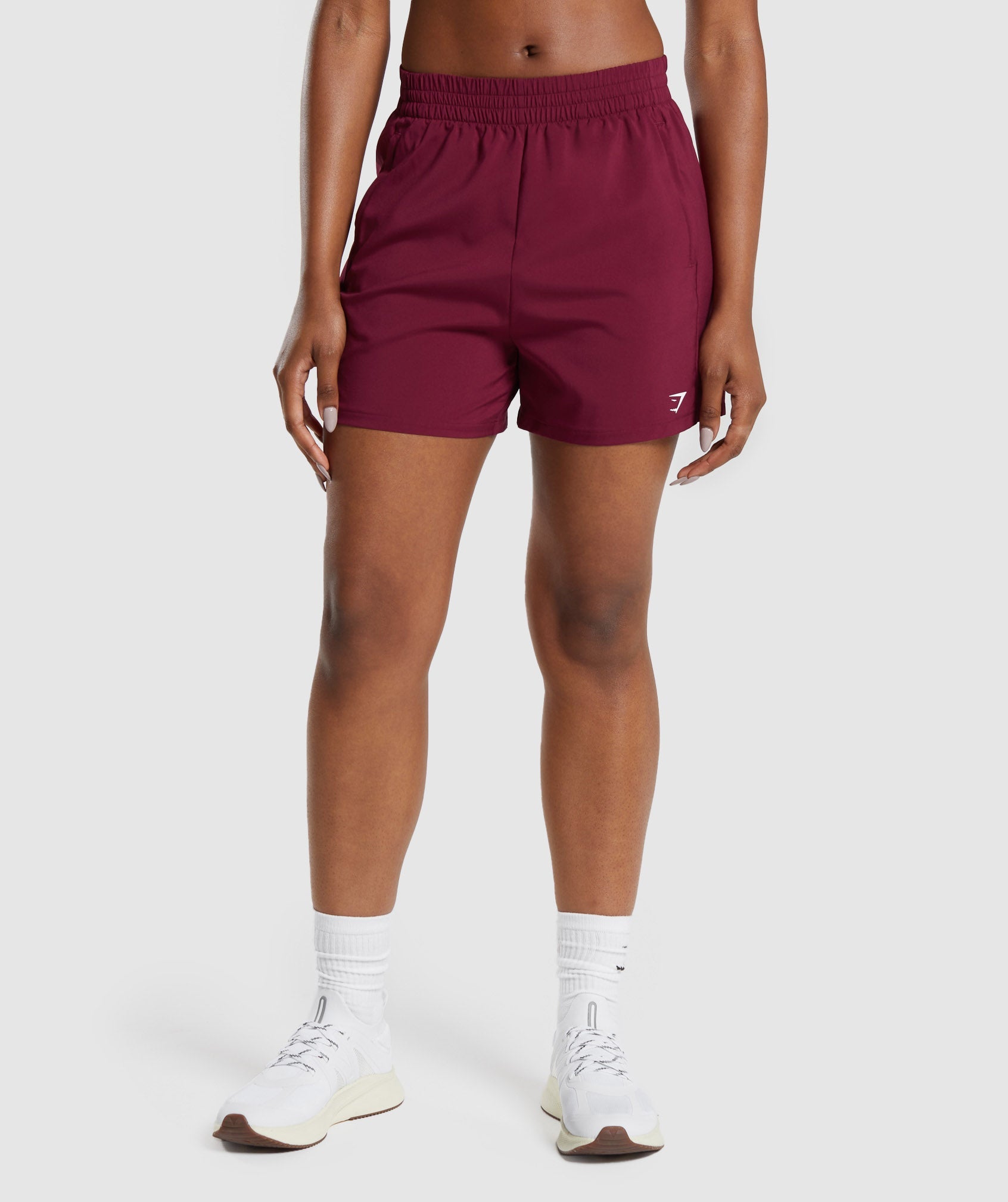 Gymshark Woven Pocket Shorts - Camo Brown