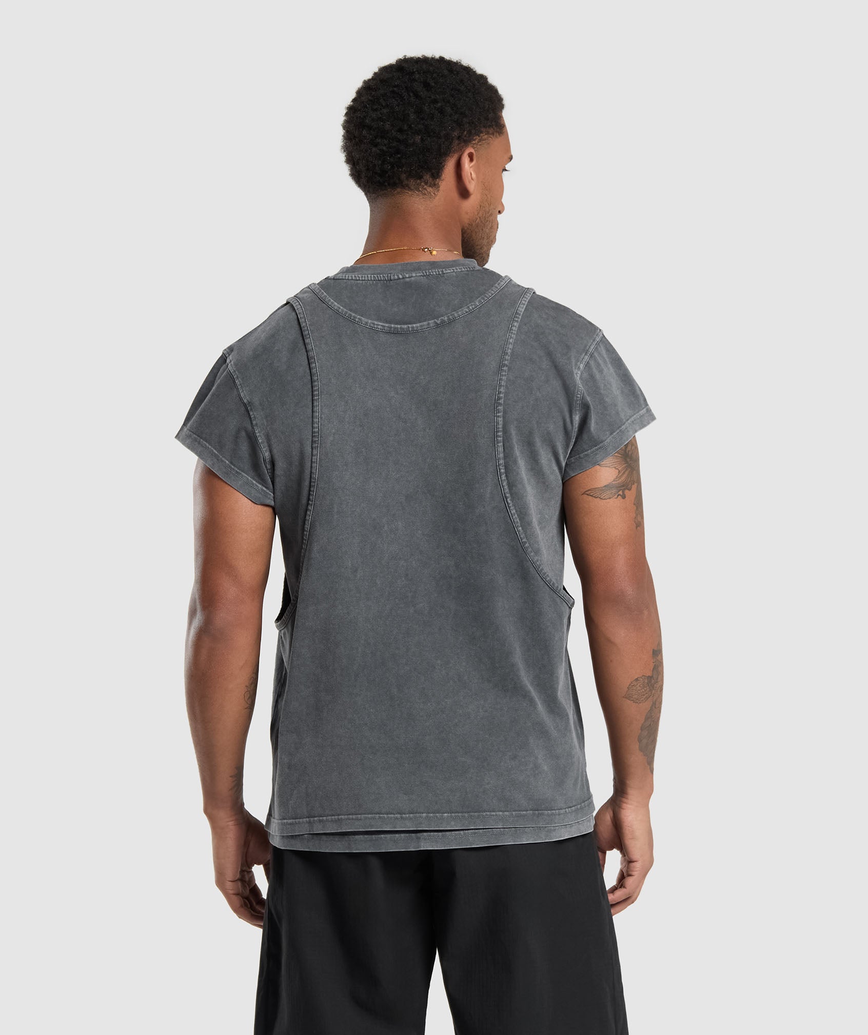 Washed Double Layer T-Shirt