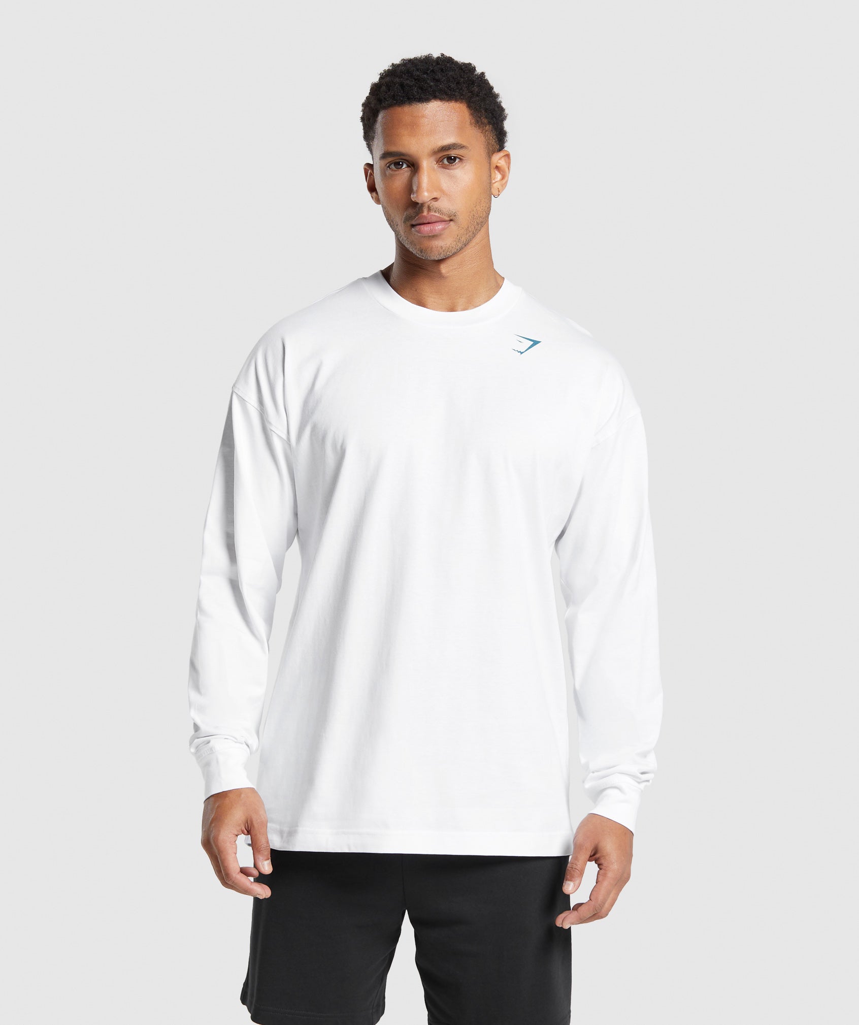 Stacked Long Sleeve T-Shirt in White - view 2