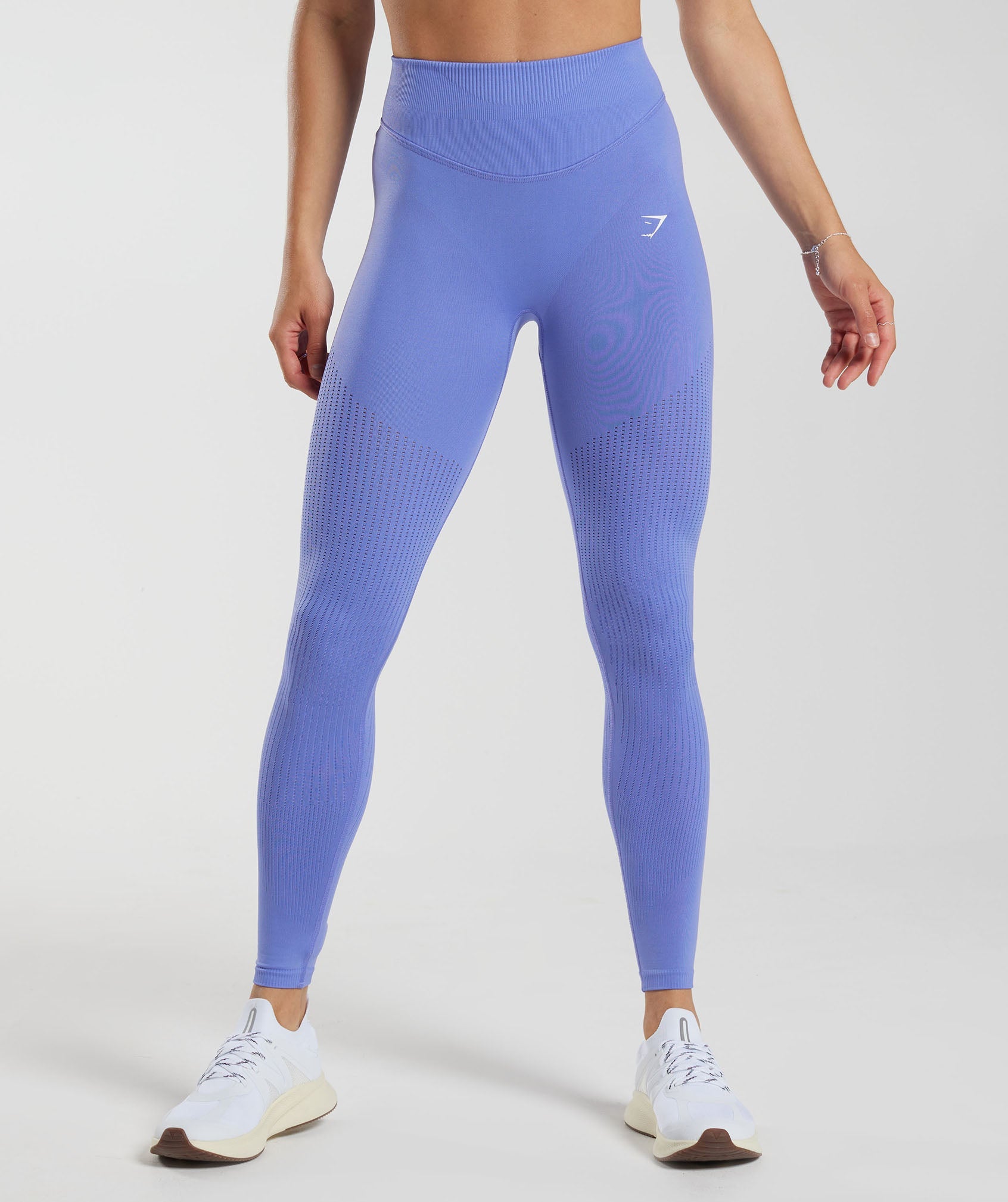 Sweat Seamless Mesh Leggings in Grape Blue - view 1