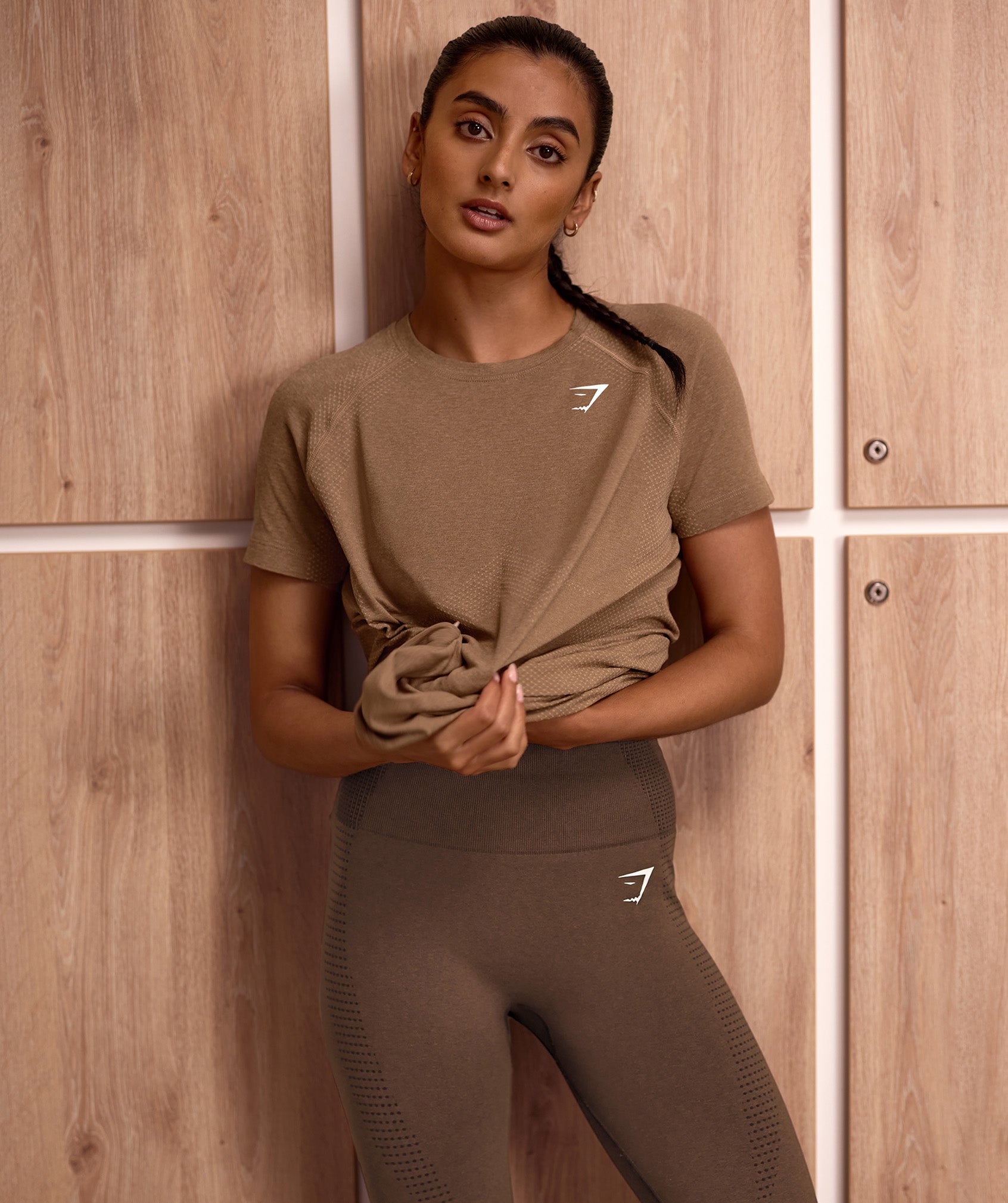 Vital Seamless 2.0 Light T-Shirt  in Fawn Marl - view 4