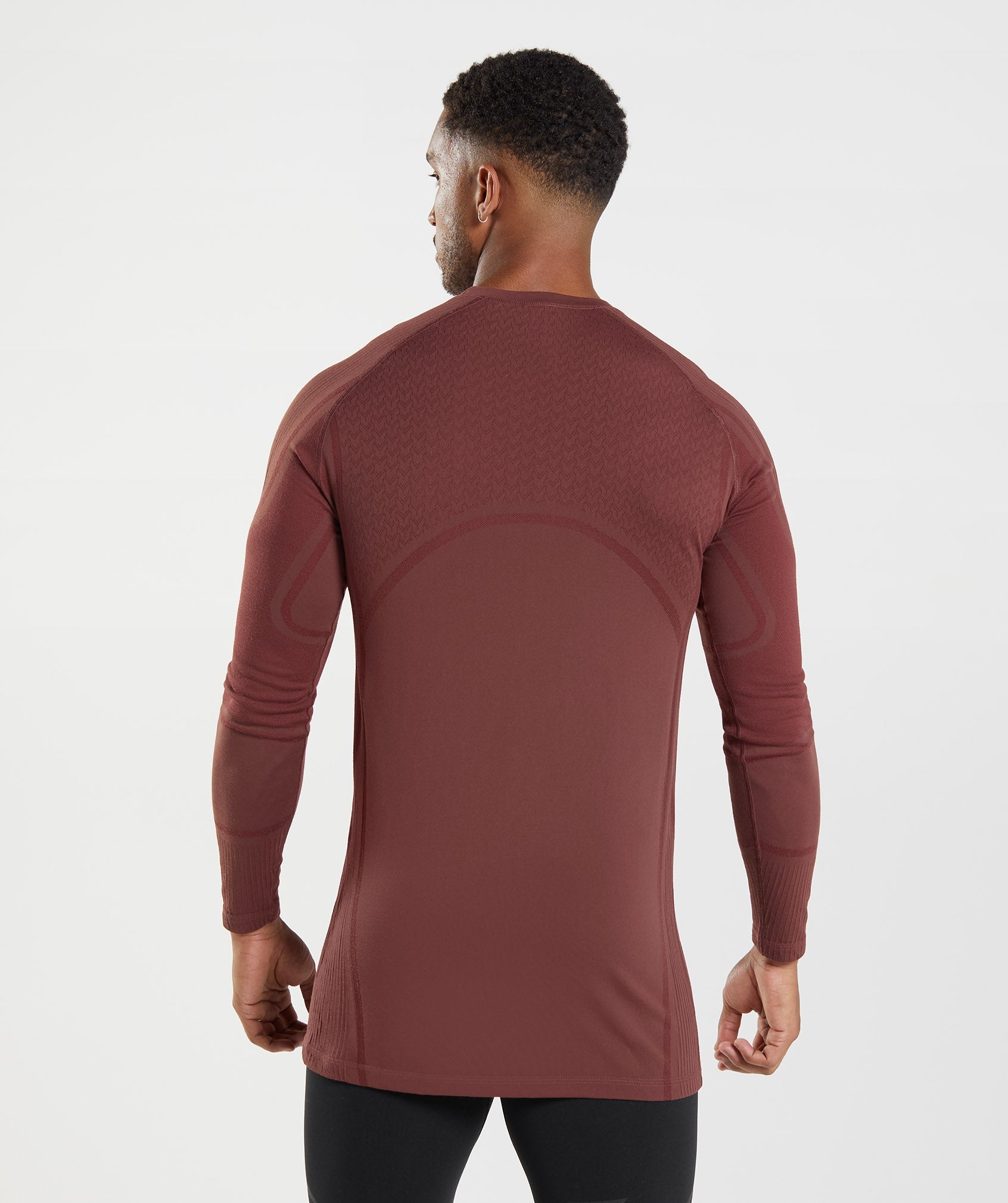 315 Long Sleeve T-Shirt in Cherry Brown - view 2