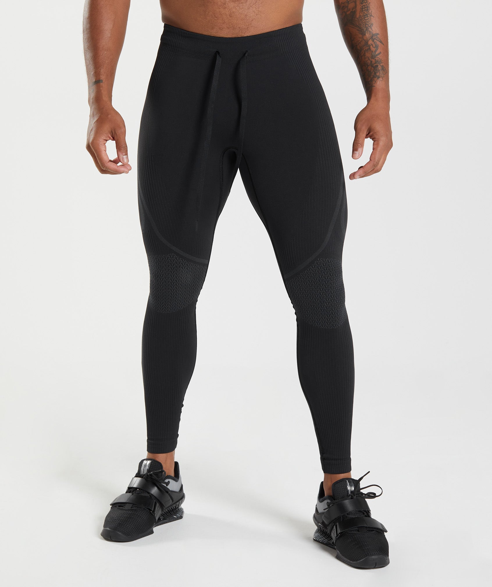 Gymshark 315 Seamless Tights - Light Grey/Charcoal Grey