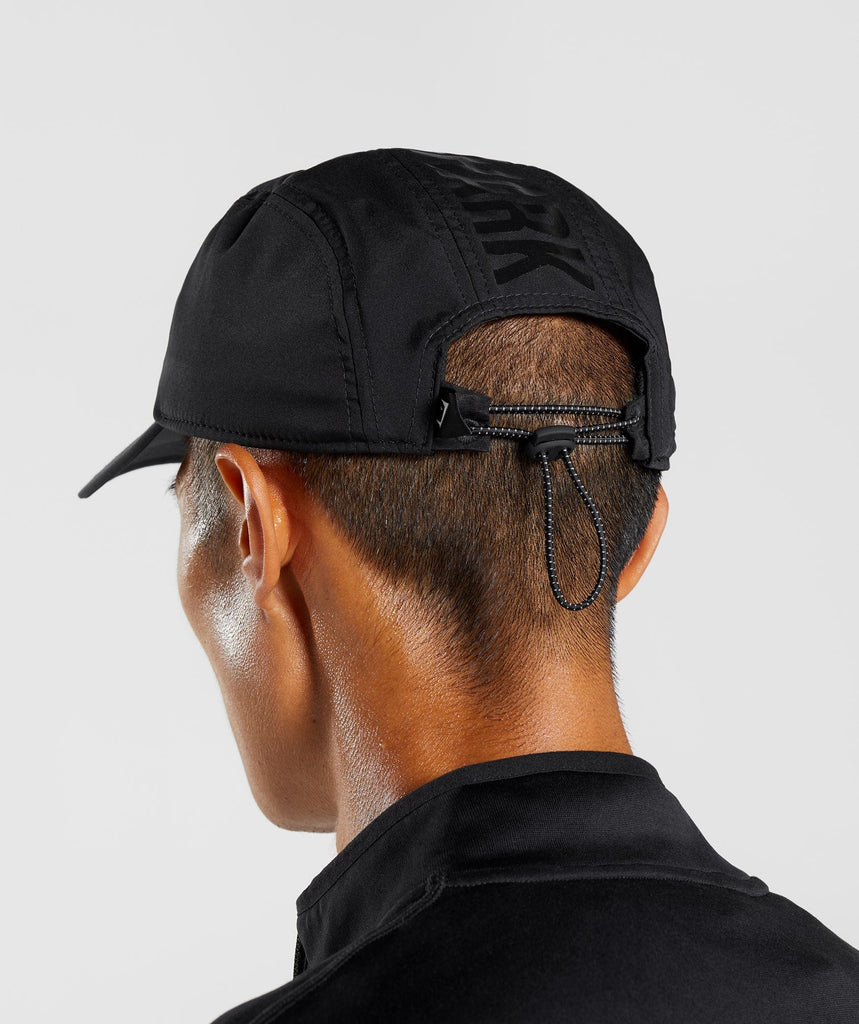 Gymshark 5 Panel Running Cap - Black | Gymshark