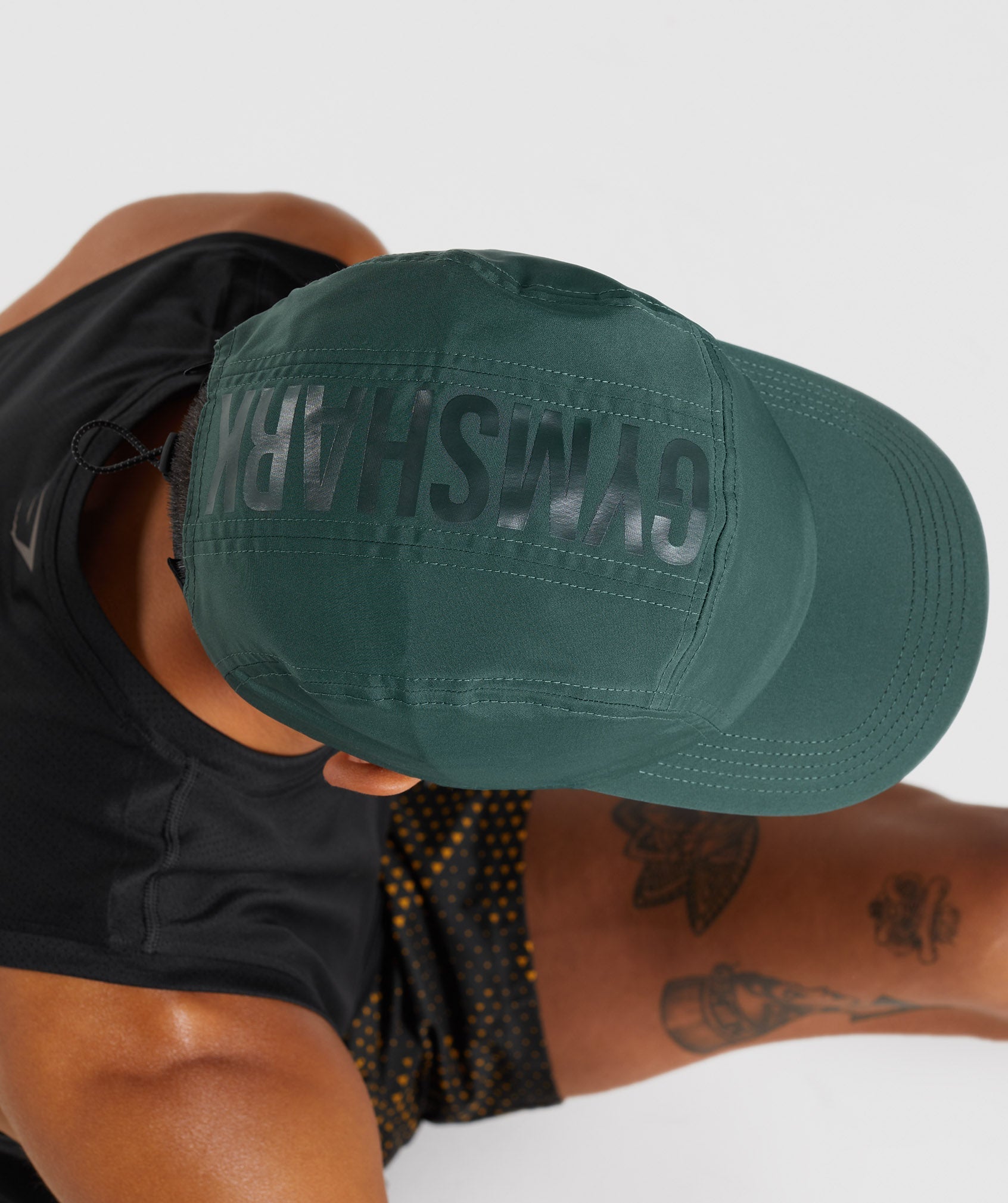  5 Panel Running Cap in Obsidian Green - view 5