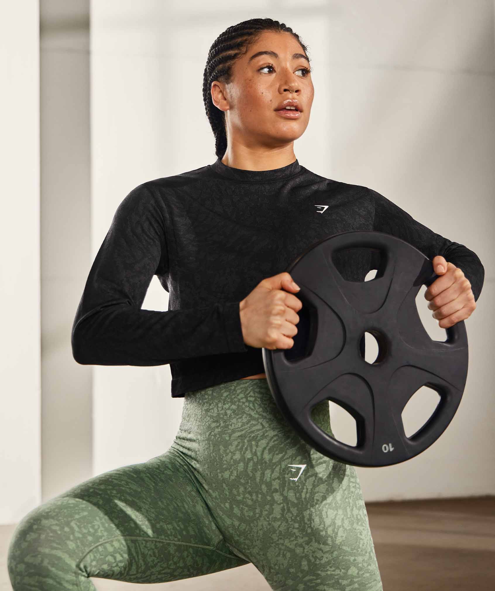 The Artemis Leopard Print Gym Leggings in Black – The Gym Wear