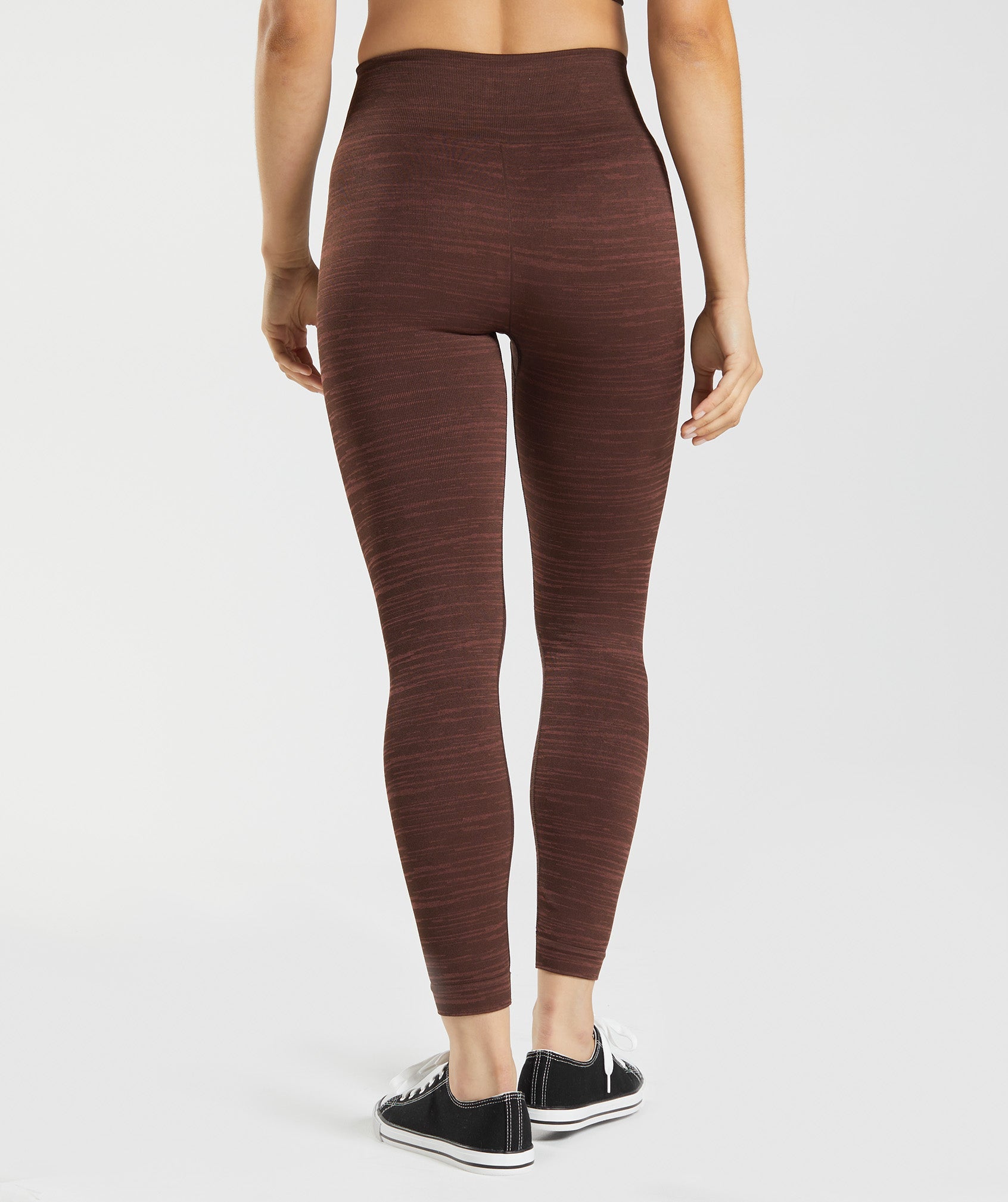 Adapt Marl Seamless Leggings in VLT | Archive Brown/Cherry Brown - view 2