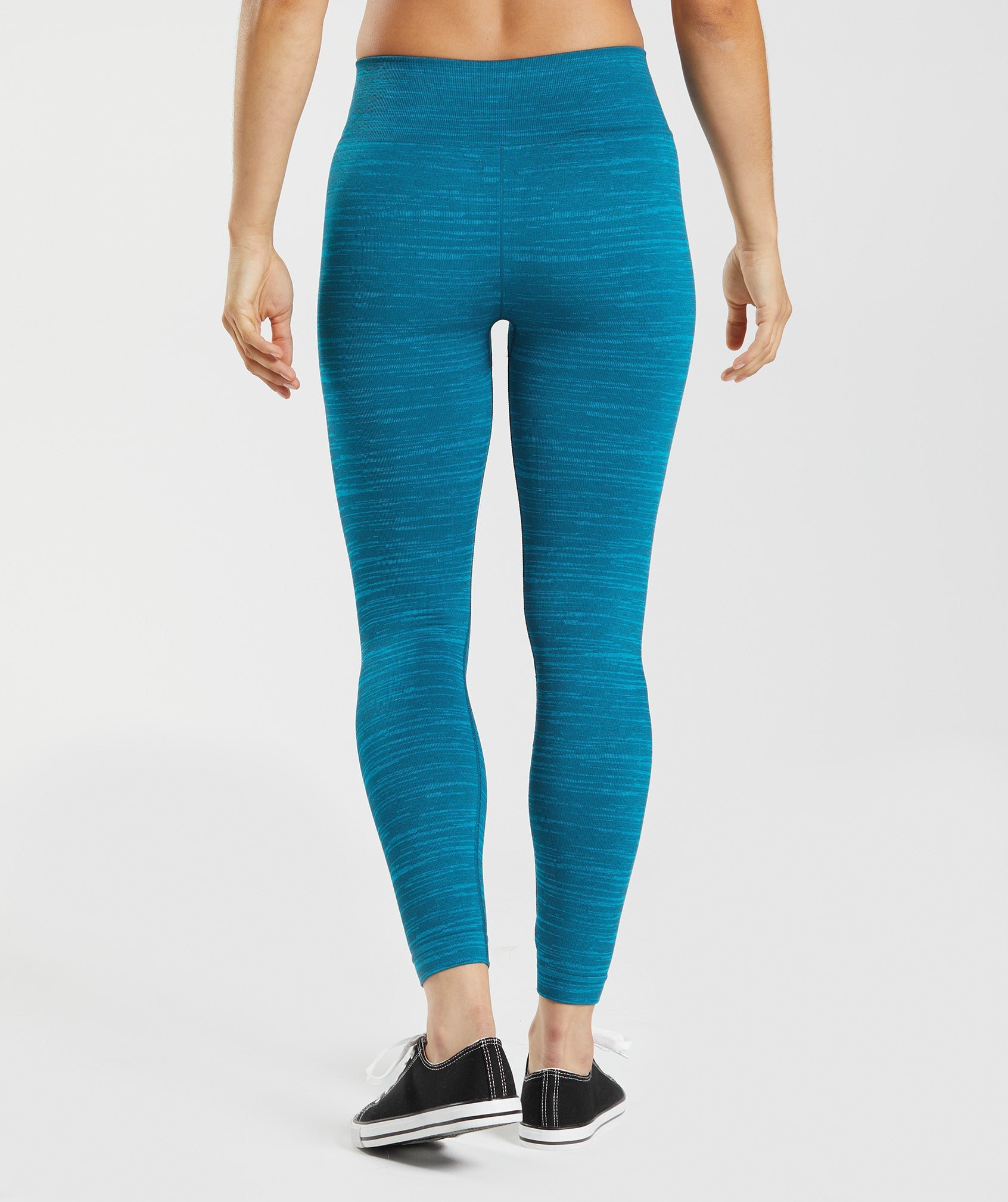 Gymshark Adapt Marl Seamless Leggings - VLT, Atlantic Blue/Shark Blue