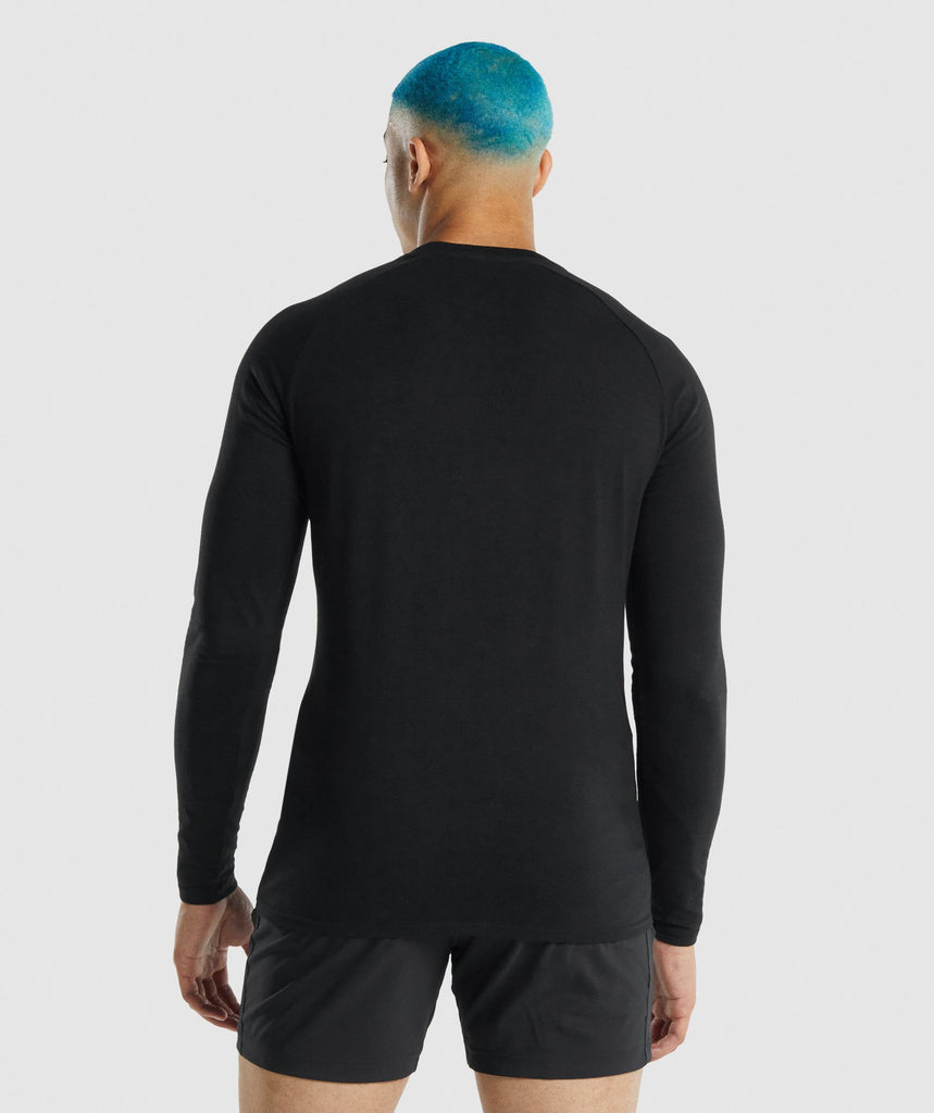 Gymshark Apollo Long Sleeve T-Shirt - Black | Gymshark
