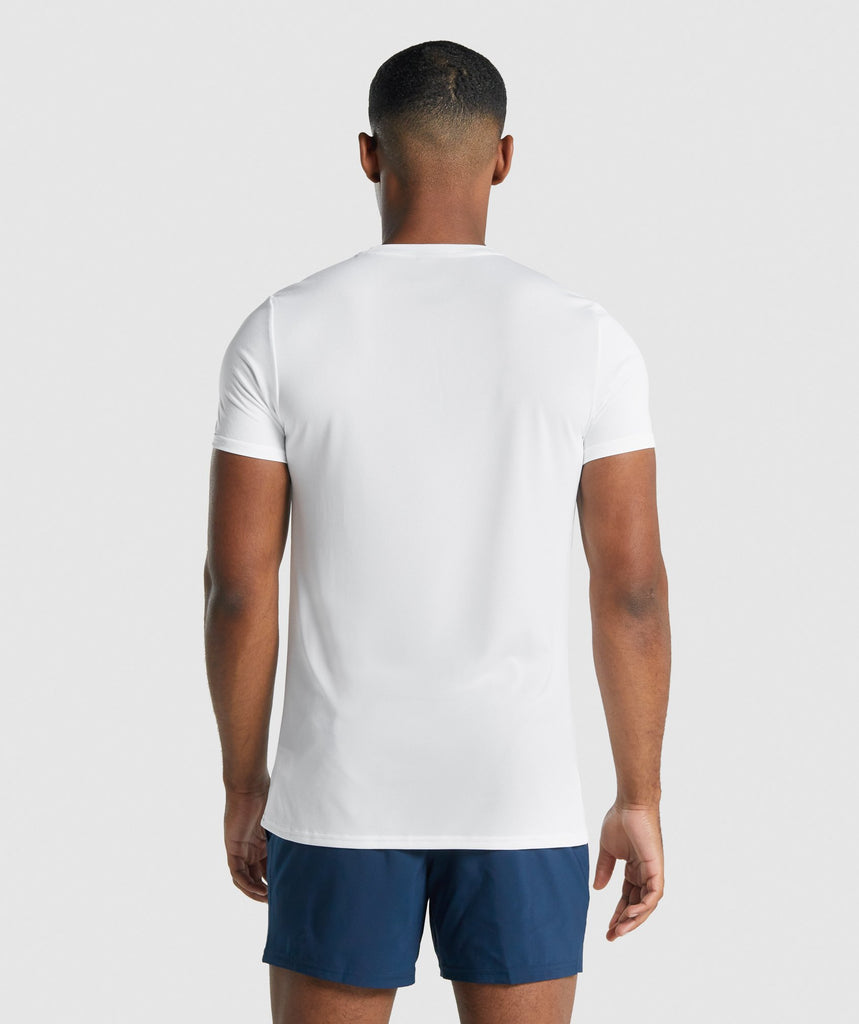 Gymshark Arrival Graphic T-Shirt - White | Gymshark