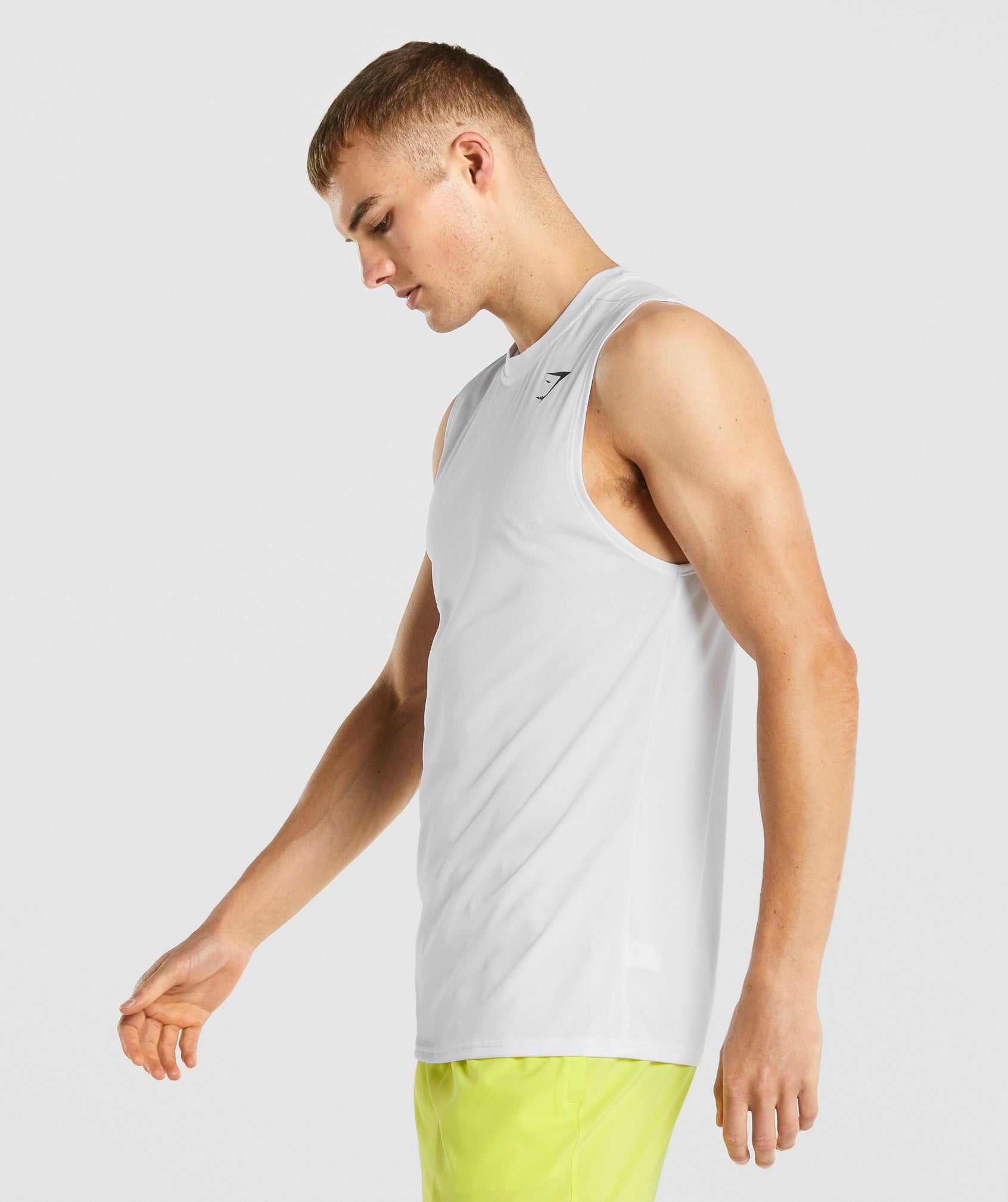 Arrival Sleeveless T-Shirt in White - view 3