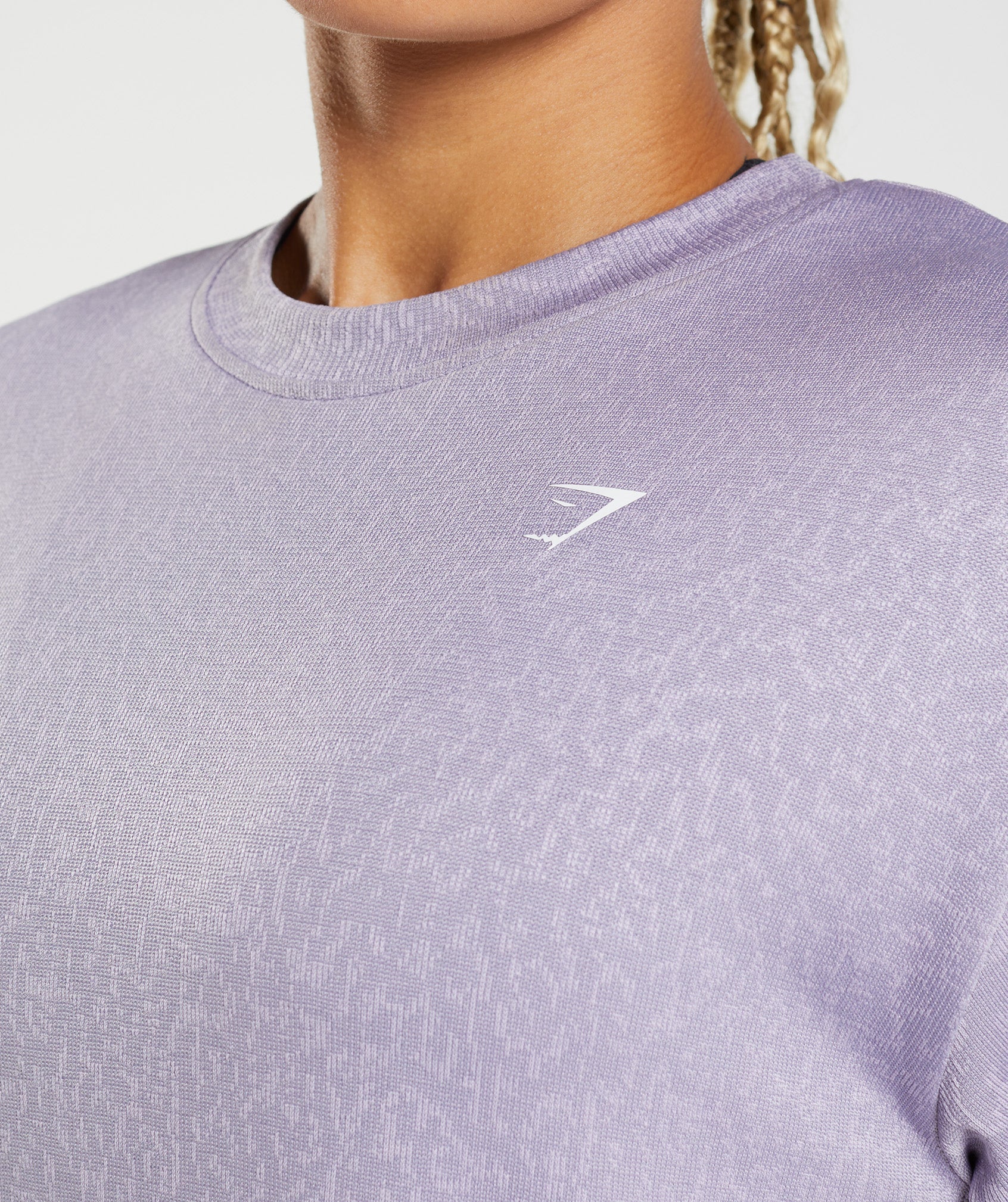 Gymshark Adapt Animal Seamless T-Shirt - Reef, Soft Lilac