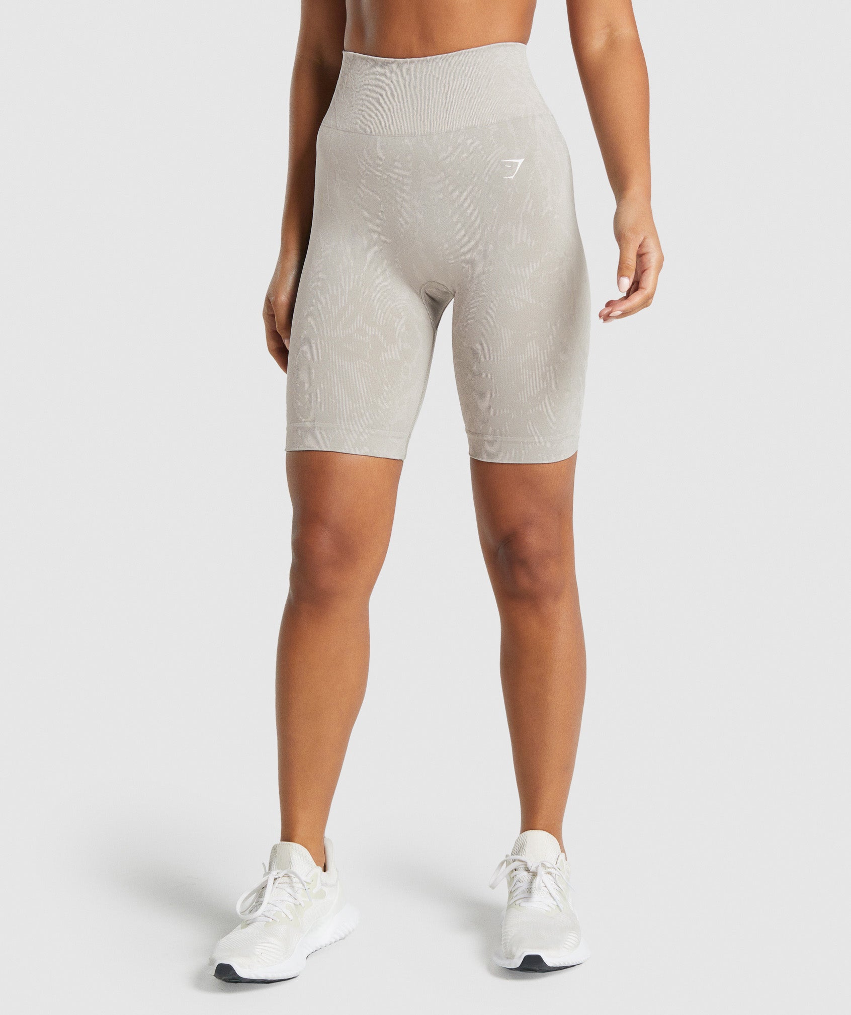 Adapt Animal Seamless Cycling Shorts in Butterfly | Grey - view 1