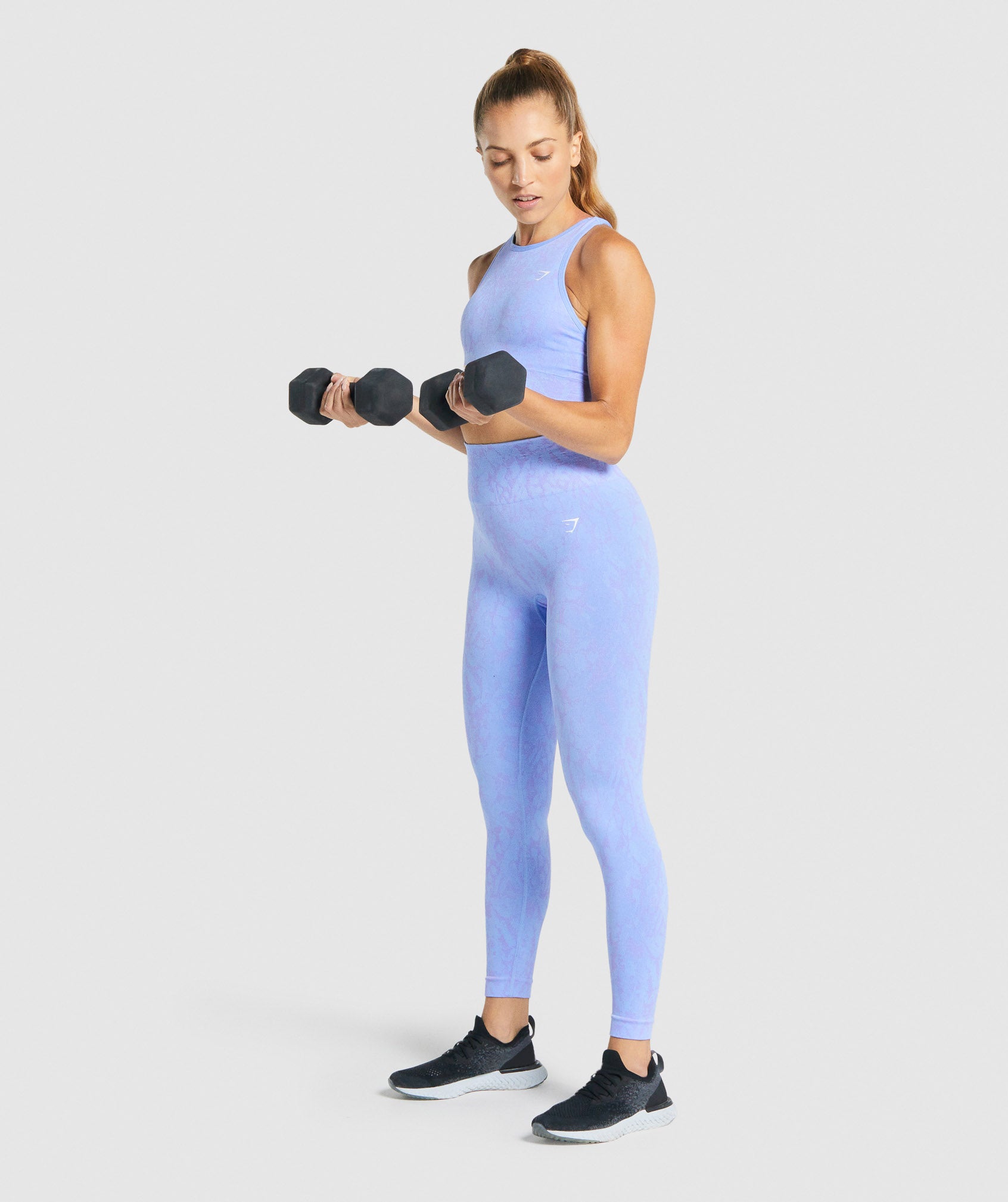 Adapt Animal Seamless Sports Bra in Butterfly | Light Blue - view 7