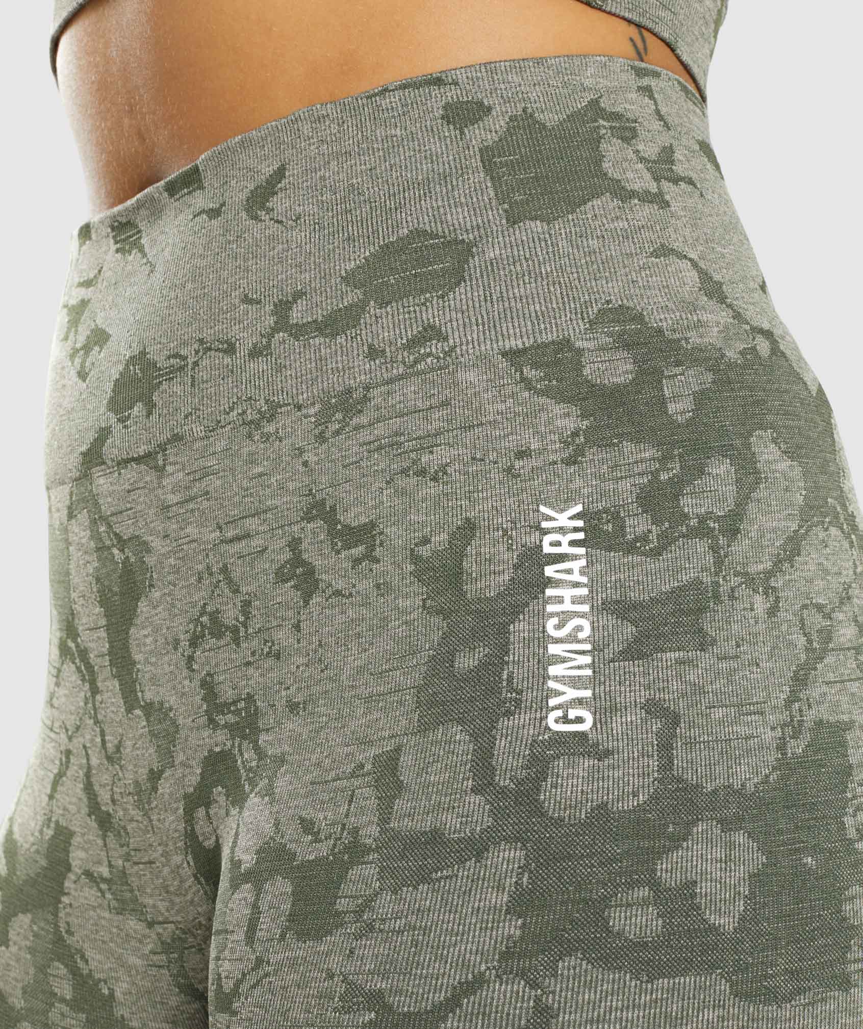 Gymshark Adapt Camo Seamless Leggings - Green