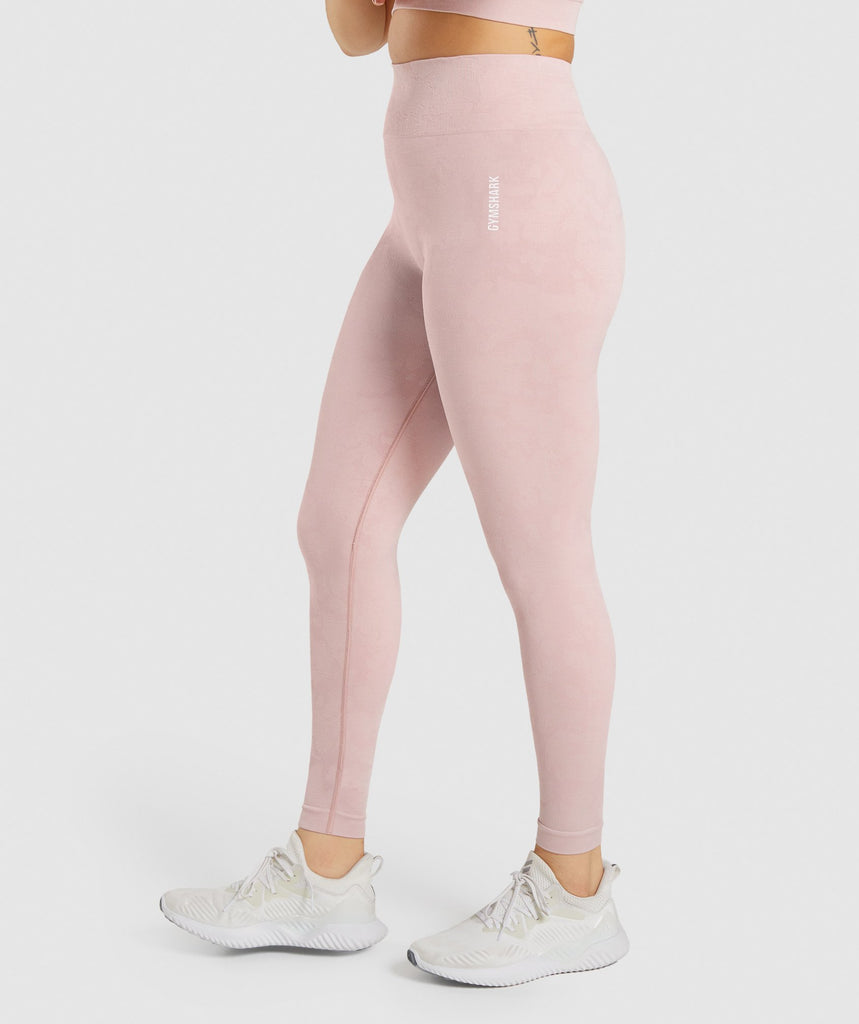 Gymshark M Pink Camo Adapt Seamless Legging Tight High Rise Booty