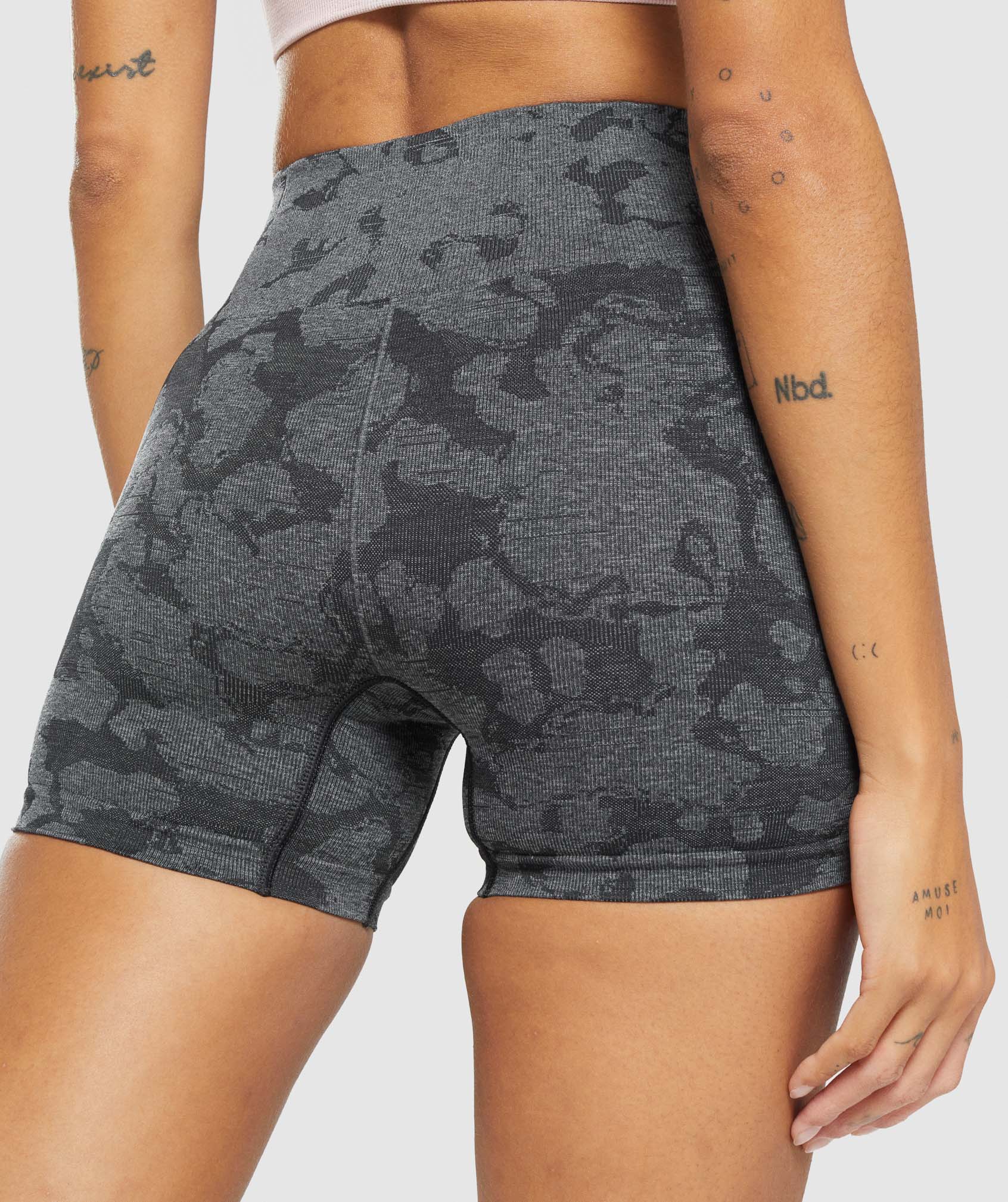 Adapt Camo Seamless Shorts in Black