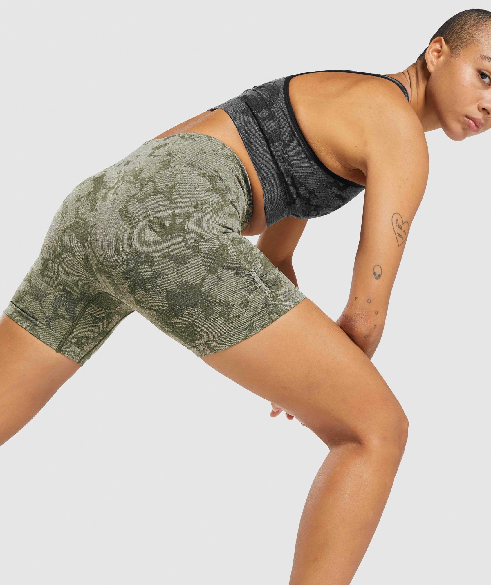 Gymshark, Shorts, Gymshark Adapt Camo Seamless Shorts Green Xs