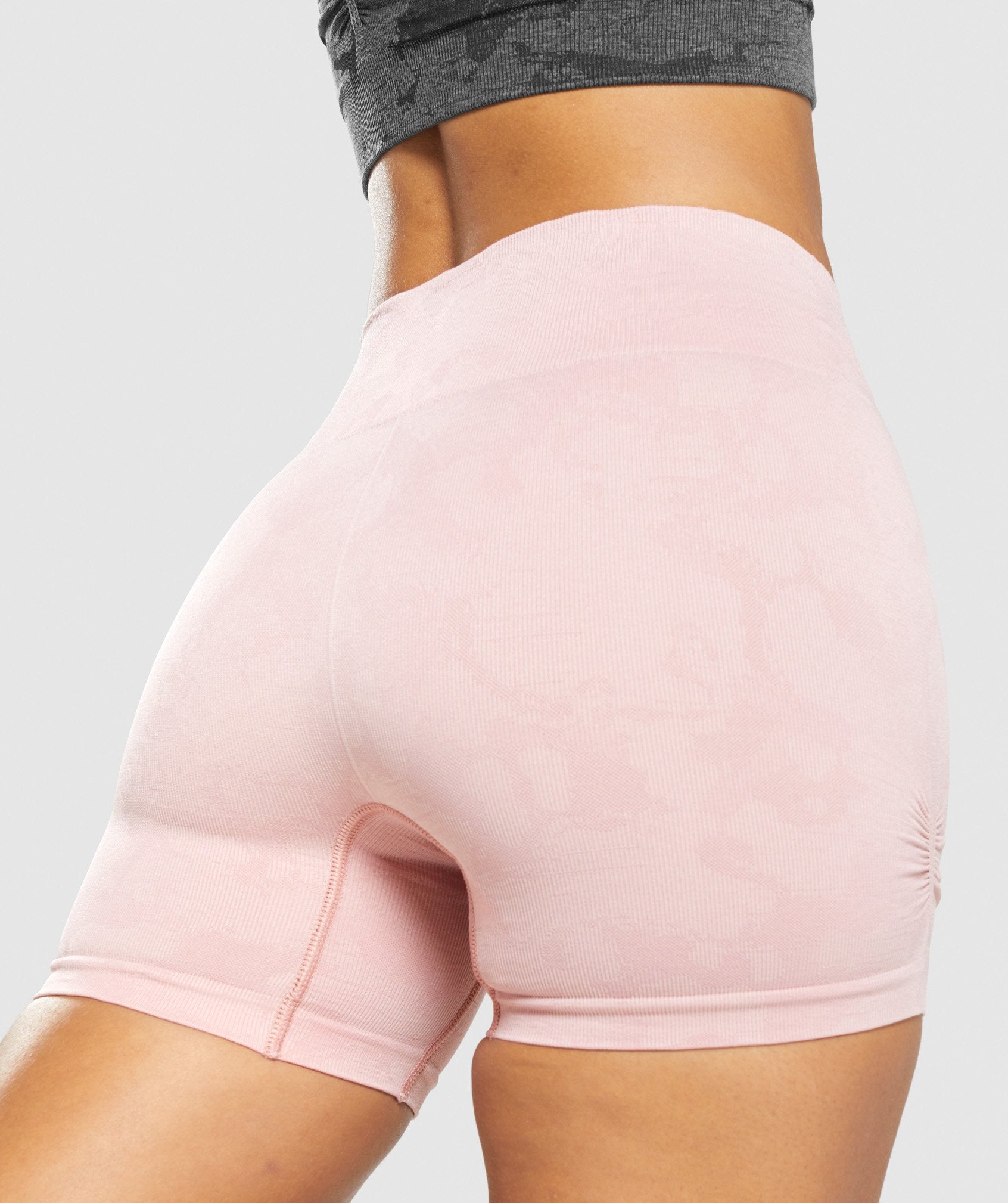 Adapt Camo Seamless Shorts in Light Pink
