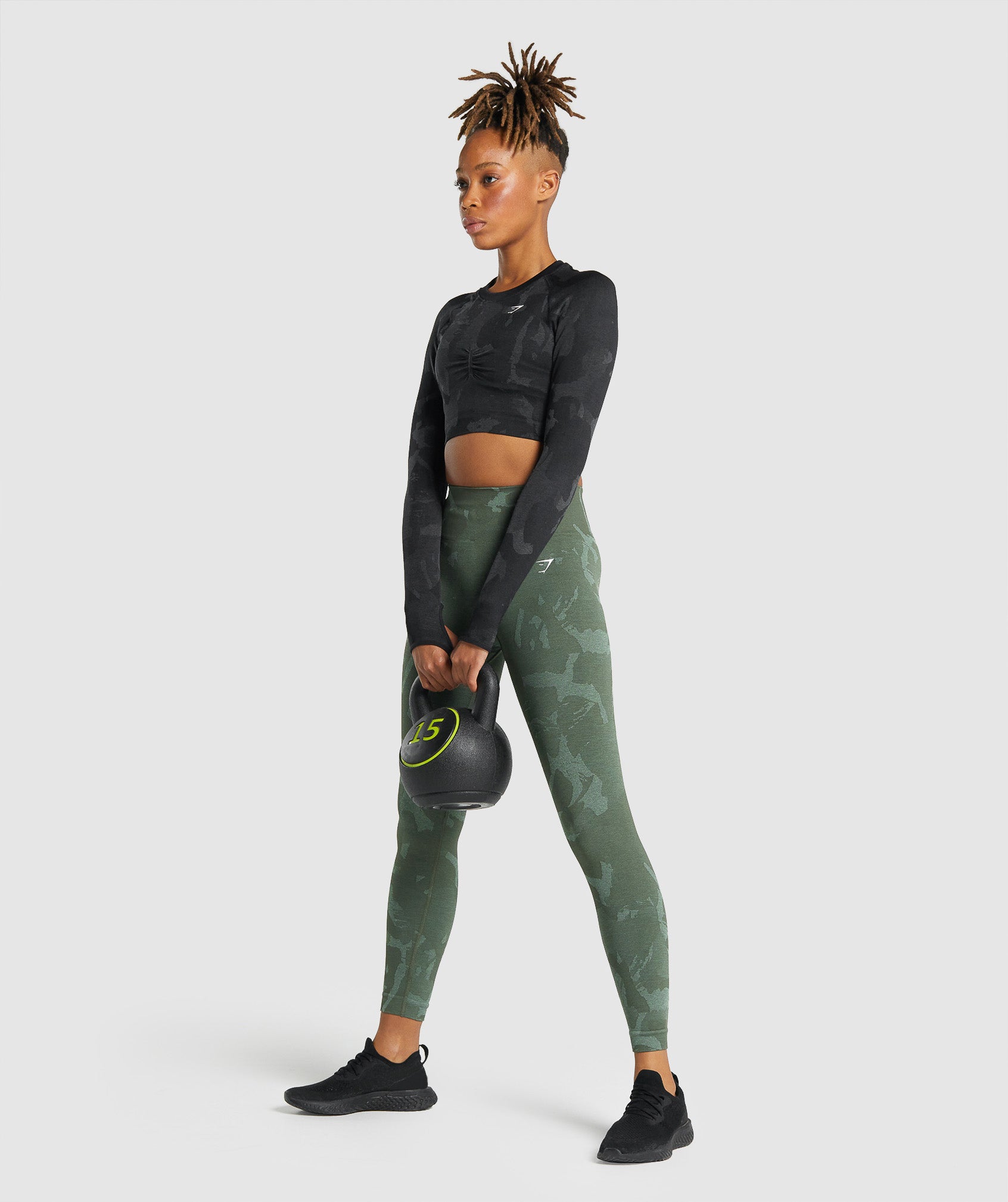 Adapt Camo Seamless Crop Top