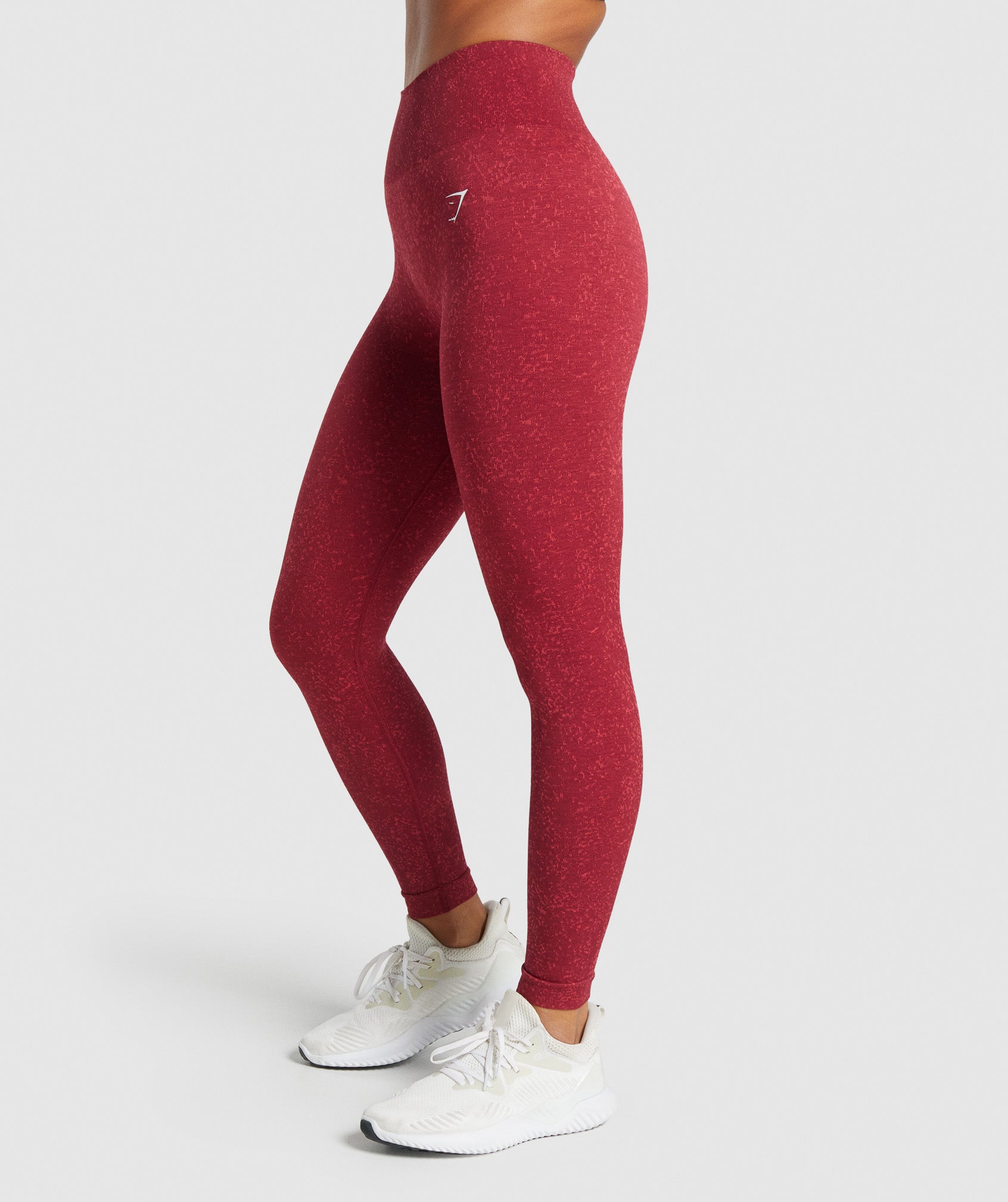 Legginsy Damskie Gymshark Wyprzedaż - Gymshark Adapt Fleck Seamless Bordowe