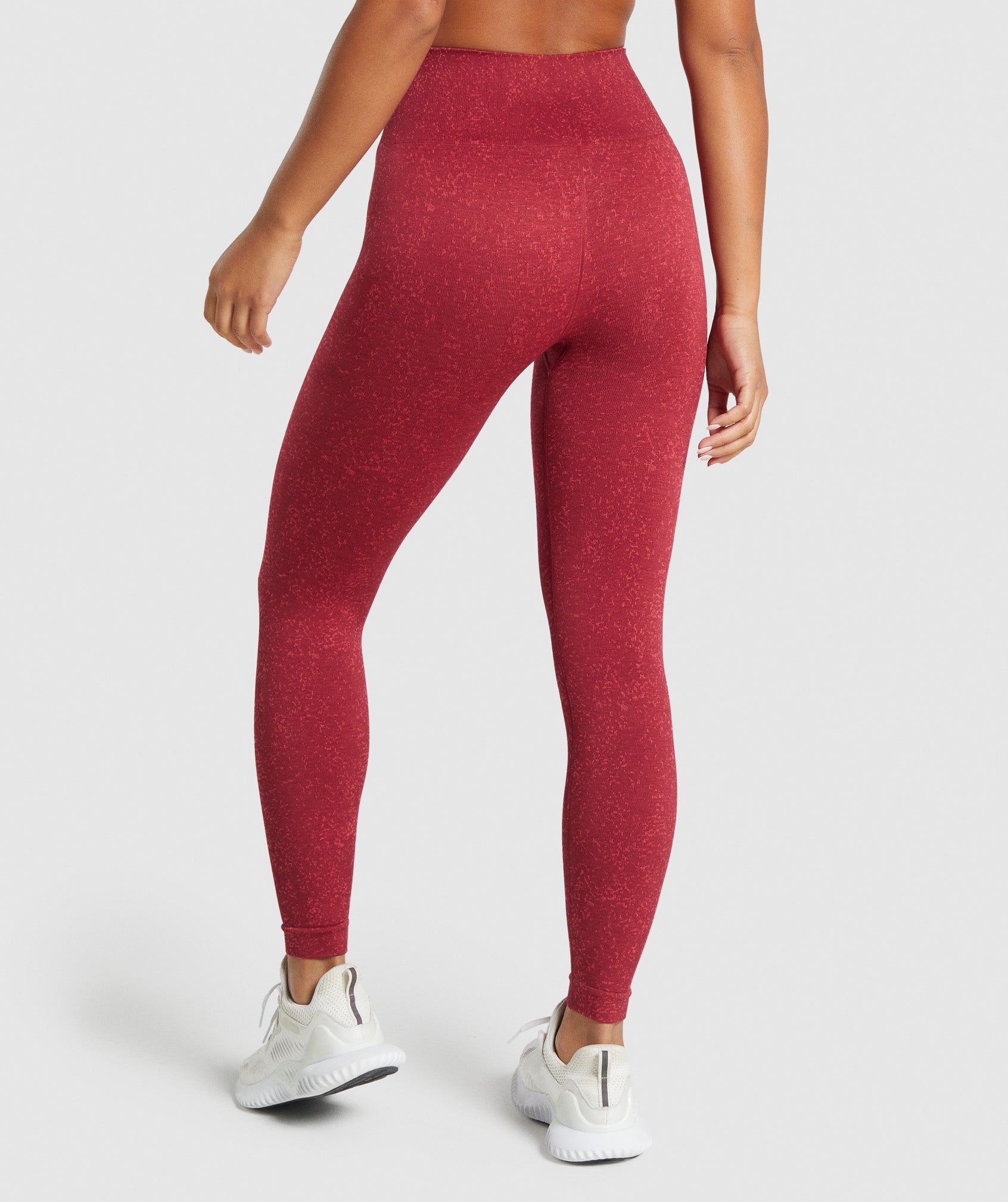 Adapt Fleck Seamless Leggings in Mineral | Burgundy - view 3