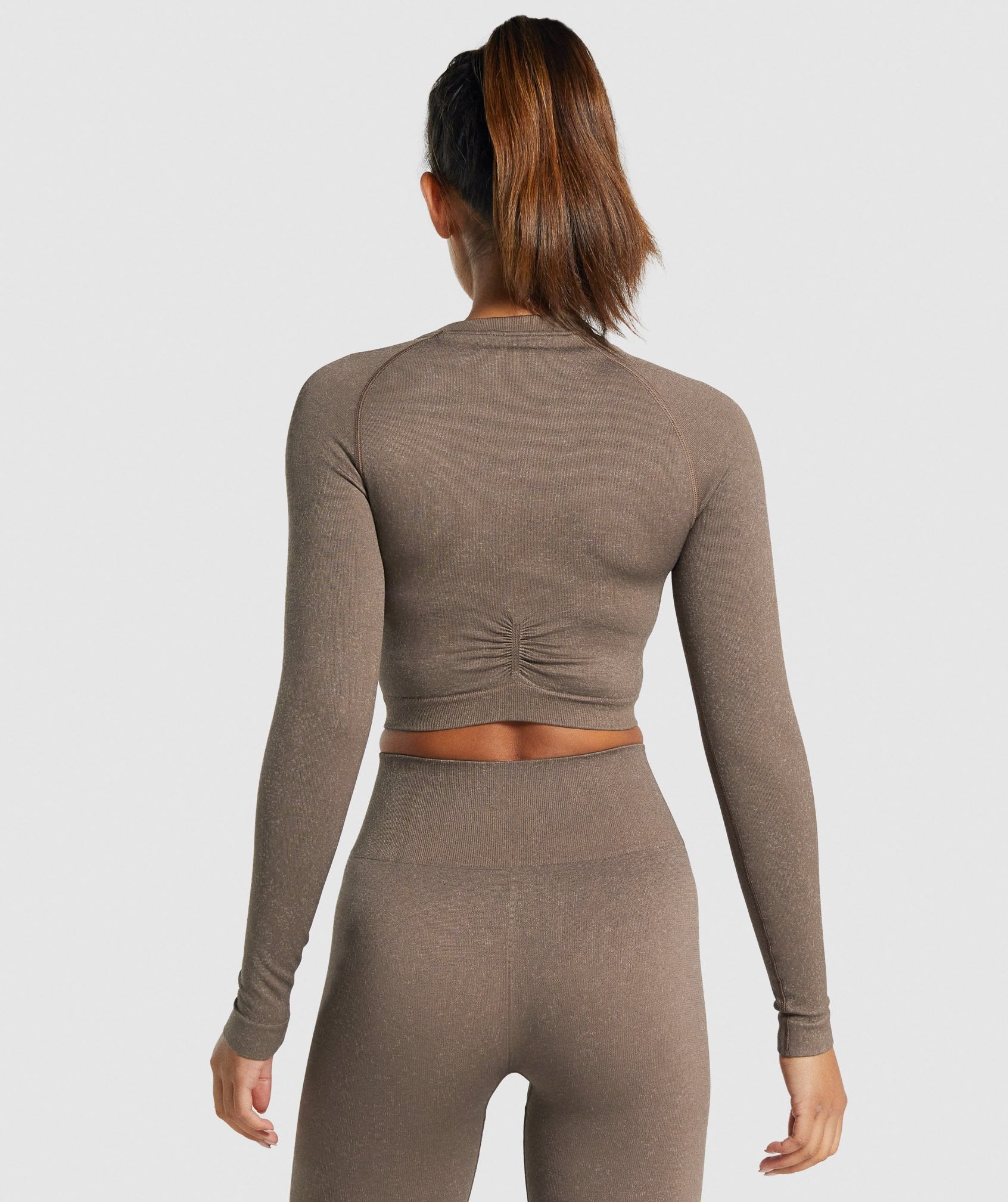 Adapt Fleck Seamless Long Sleeve Crop Top