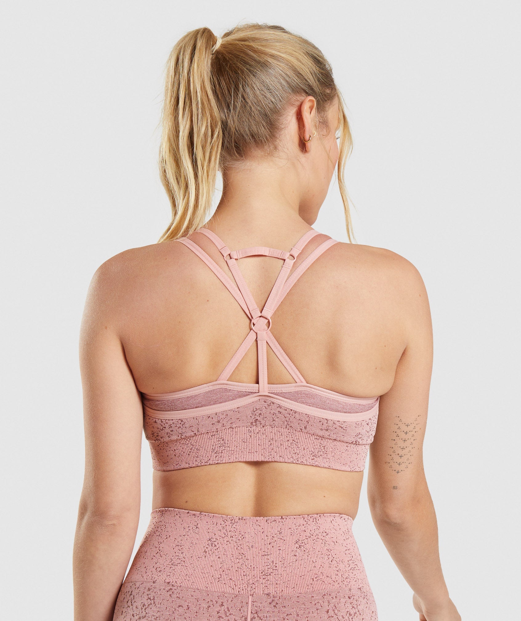 Gymshark ADAPT OMBRE SEAMLESS Padded SPORTS BRA Small Rose Pink/light Blue  - $22 (51% Off Retail) - From Amy