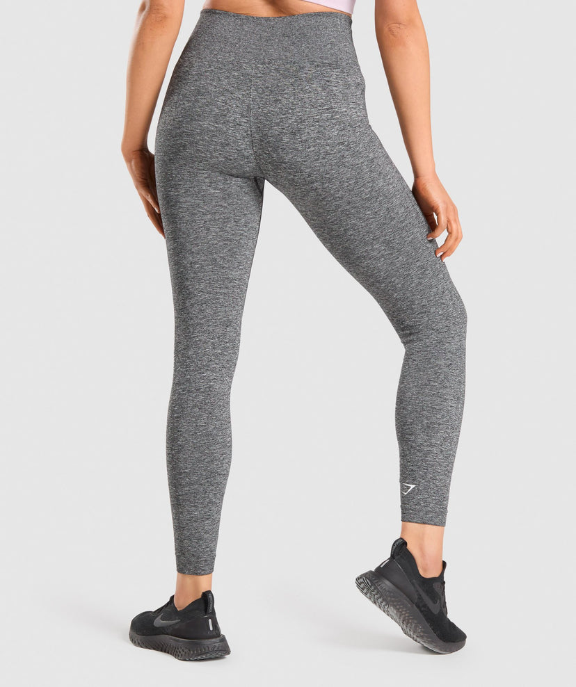 Gymshark Adapt Marl Seamless Leggings - Black | Gymshark