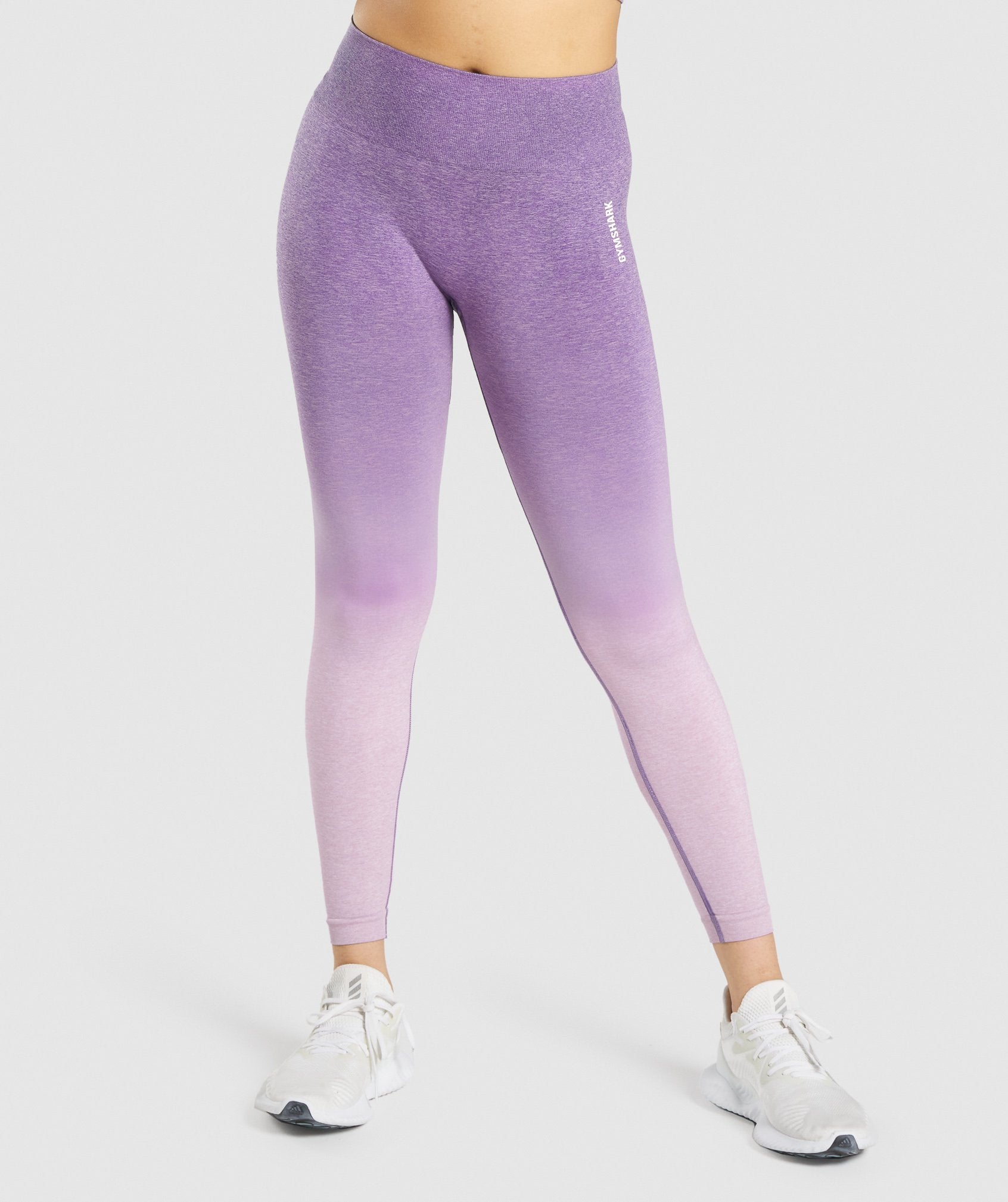 Adapt Ombre Seamless Leggings in Light Purple Marl/Purple