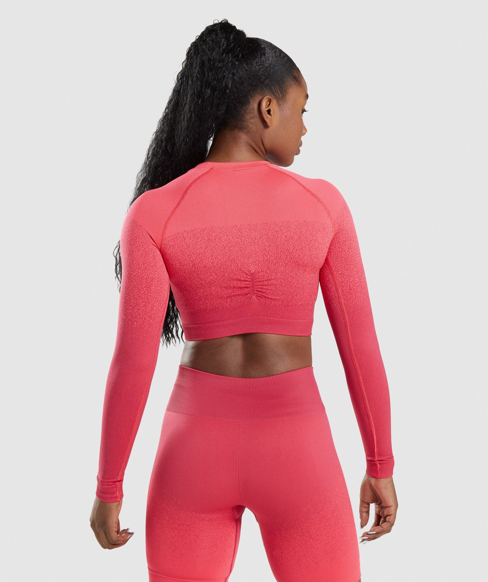 Adapt Ombre Seamless Long Sleeve Crop Top