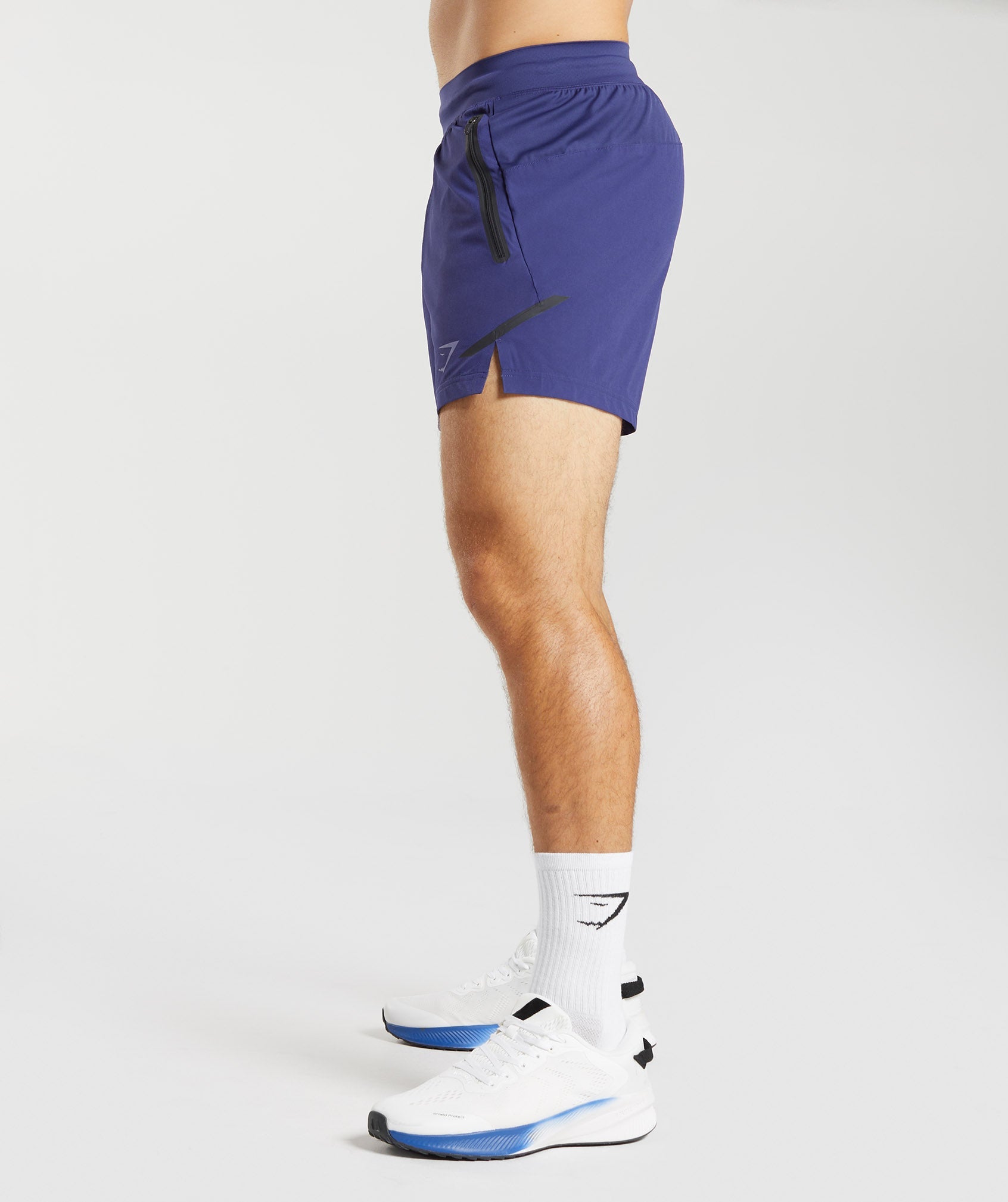 Apex 5" Perform Shorts in Neptune Purple - view 3