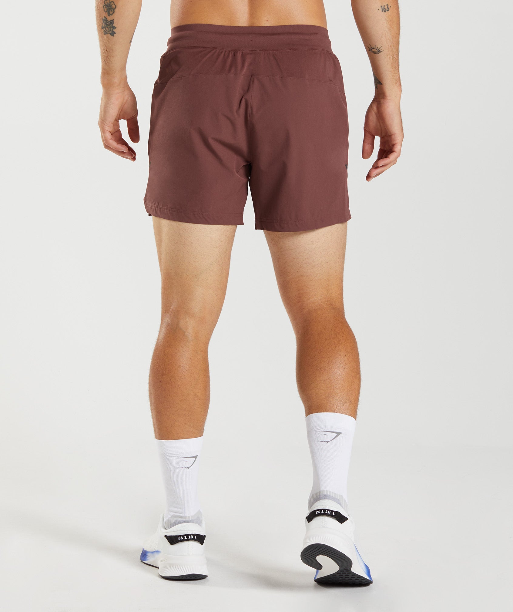 Apex 5" Perform Shorts in Cherry Brown - view 3