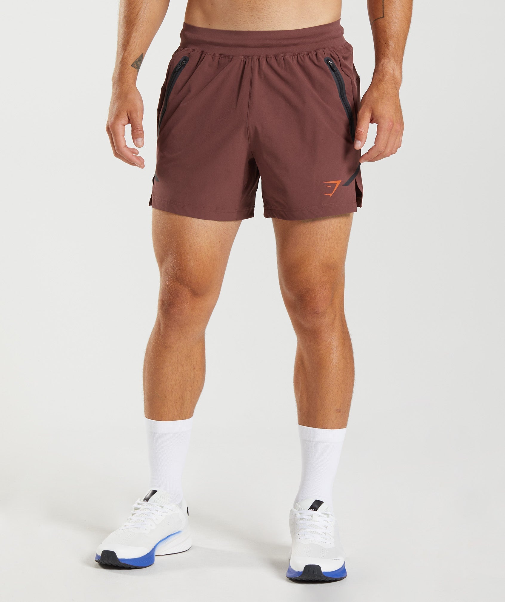 Apex 5" Perform Shorts in Cherry Brown - view 1