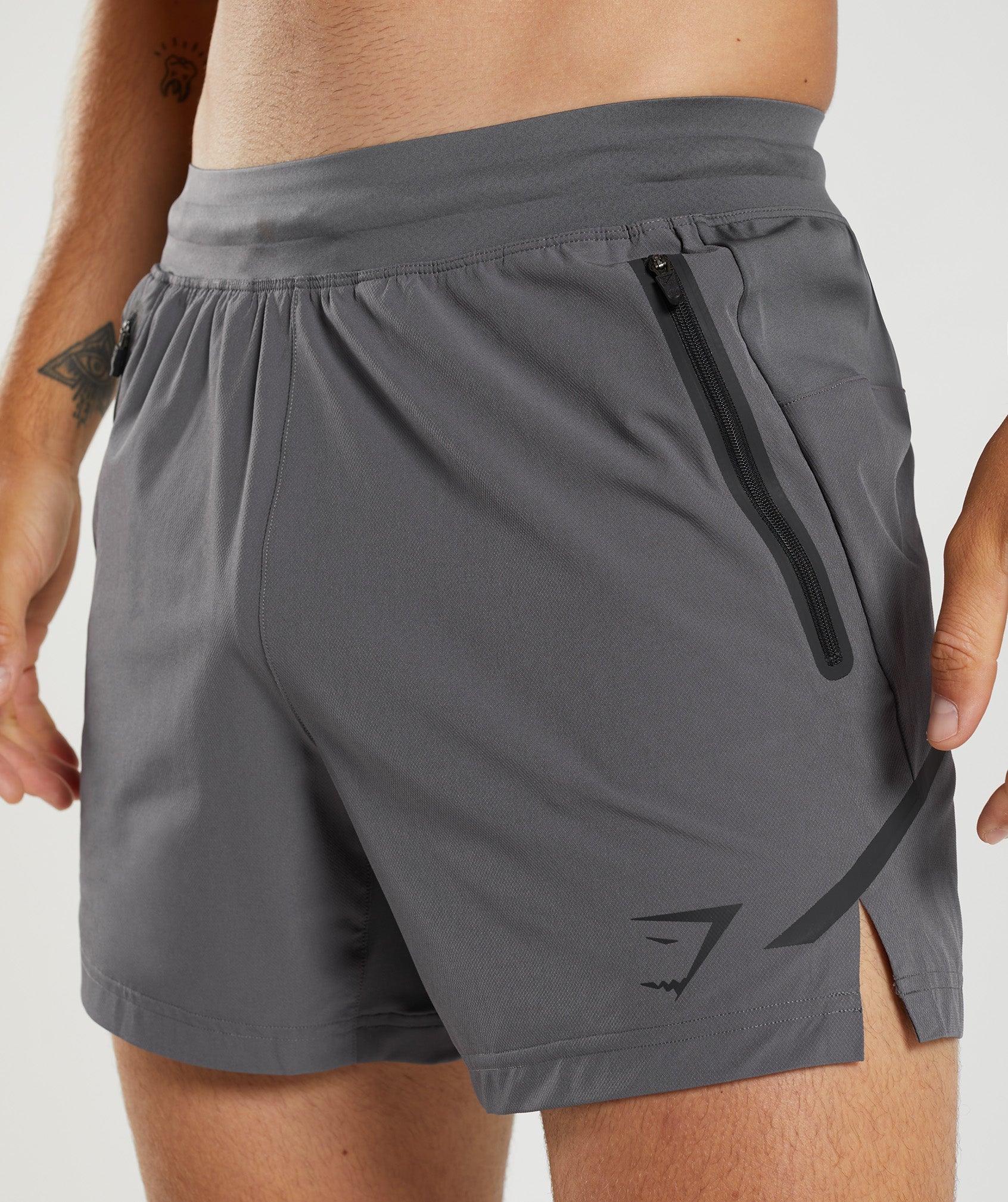 Apex 5" Perform Shorts in Silhouette Grey