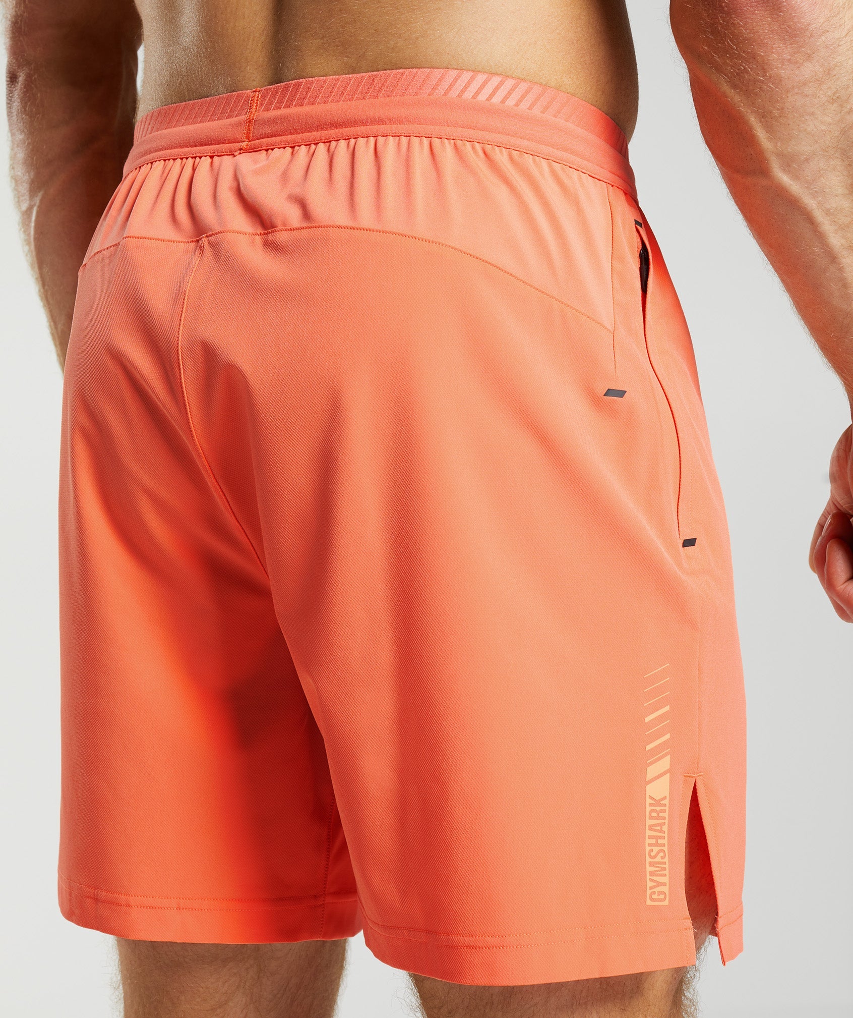 Apex 7" Hybrid Shorts in Solstice Orange - view 6