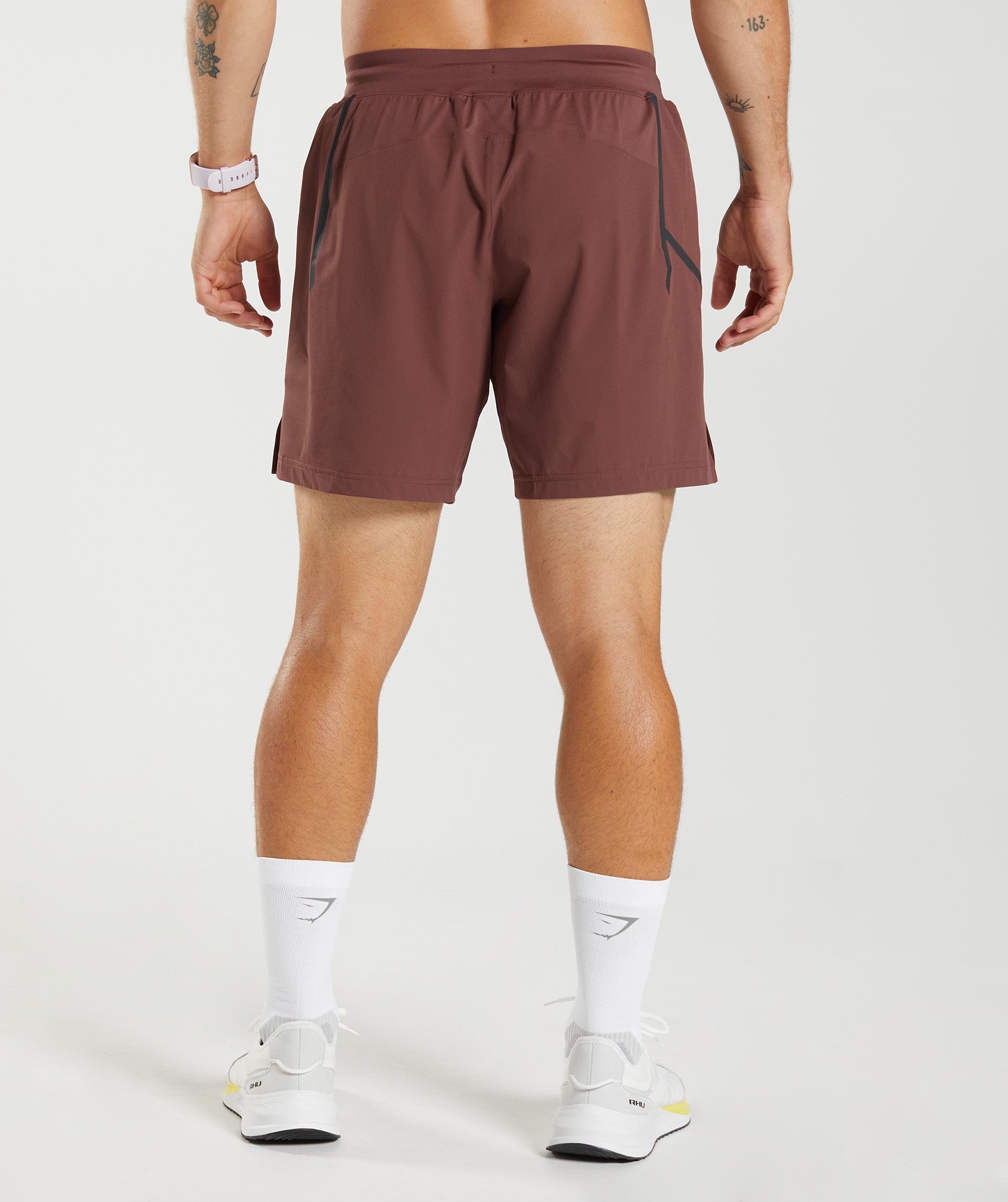 Apex 8" Function Shorts in Cherry Brown