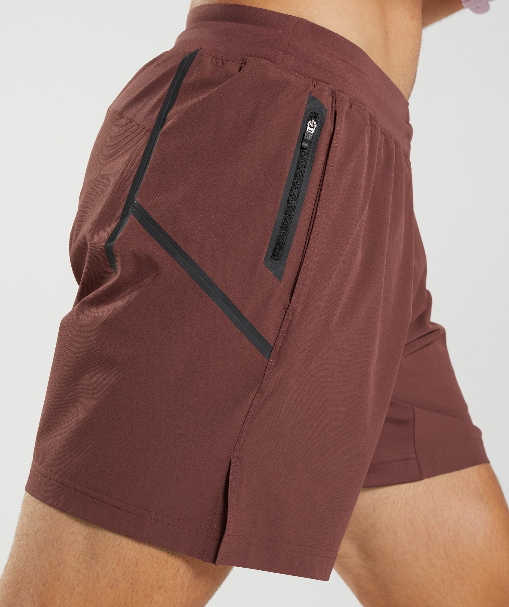 Apex 8" Function Shorts in Cherry Brown