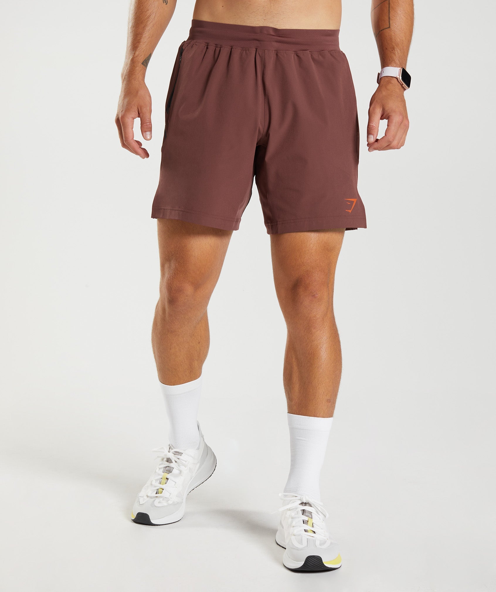 Apex 8" Function Shorts in Cherry Brown