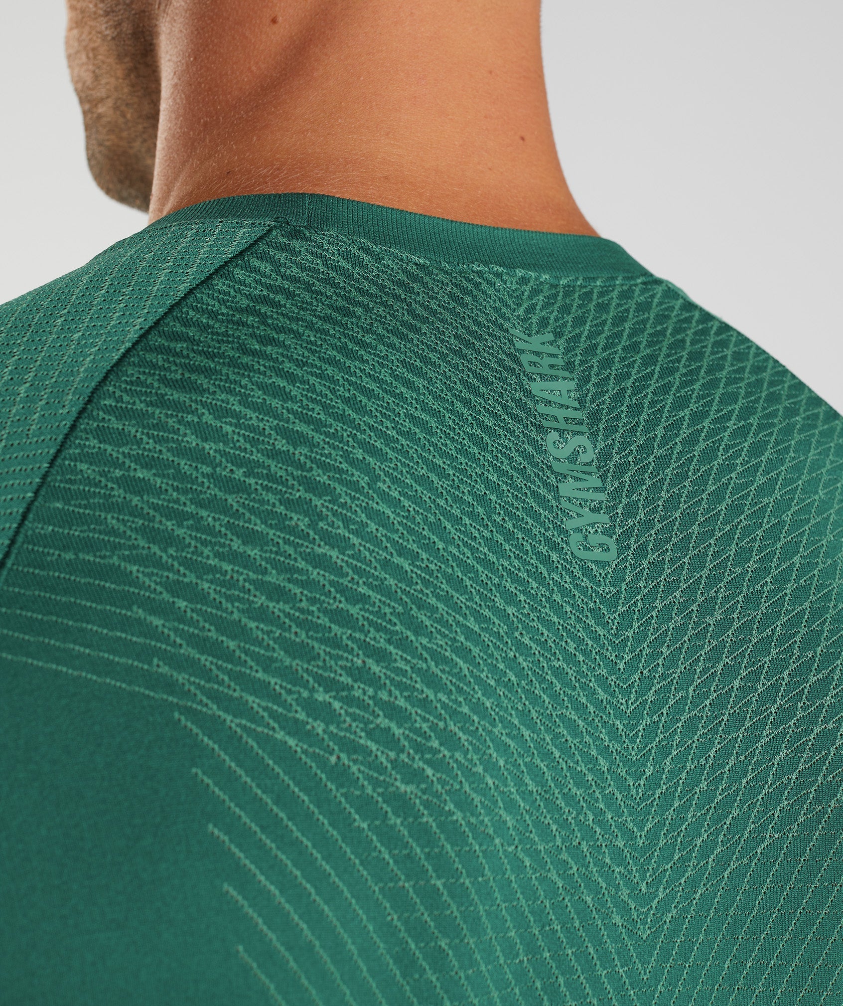 Apex Seamless Long Sleeve T-Shirt in Woodland Green/Hoya Green - view 5