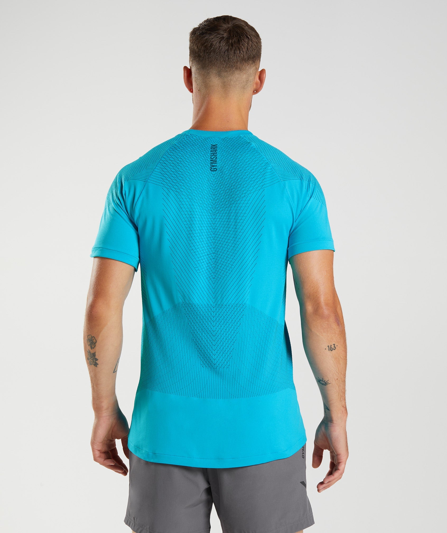 Apex Seamless T-Shirt in Shark Blue/Atlantic Blue - view 2