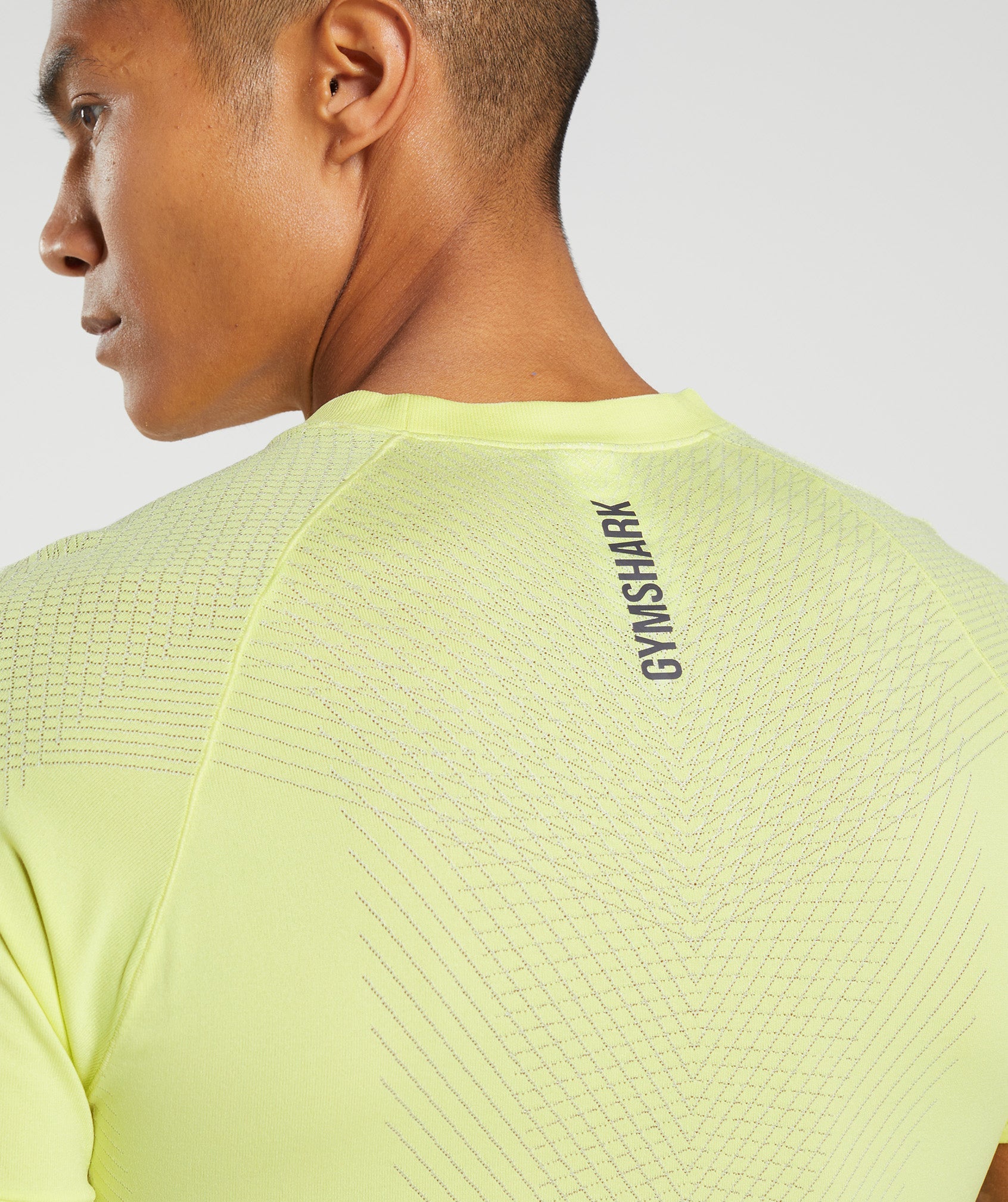 Apex Seamless T-Shirt in Firefly Green/White