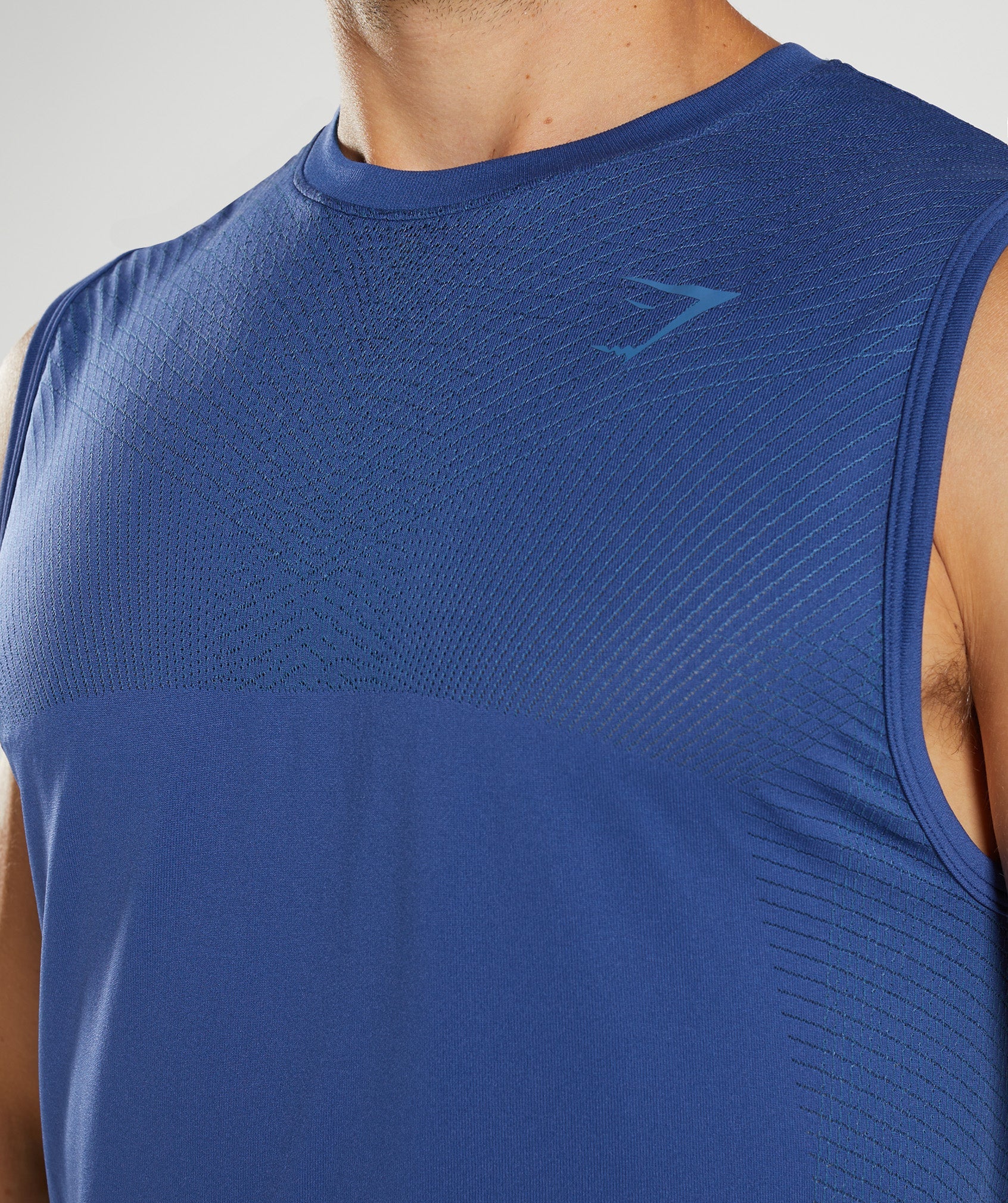 Apex Seamless Tank in Stellar Blue/Lakeside Blue - view 5