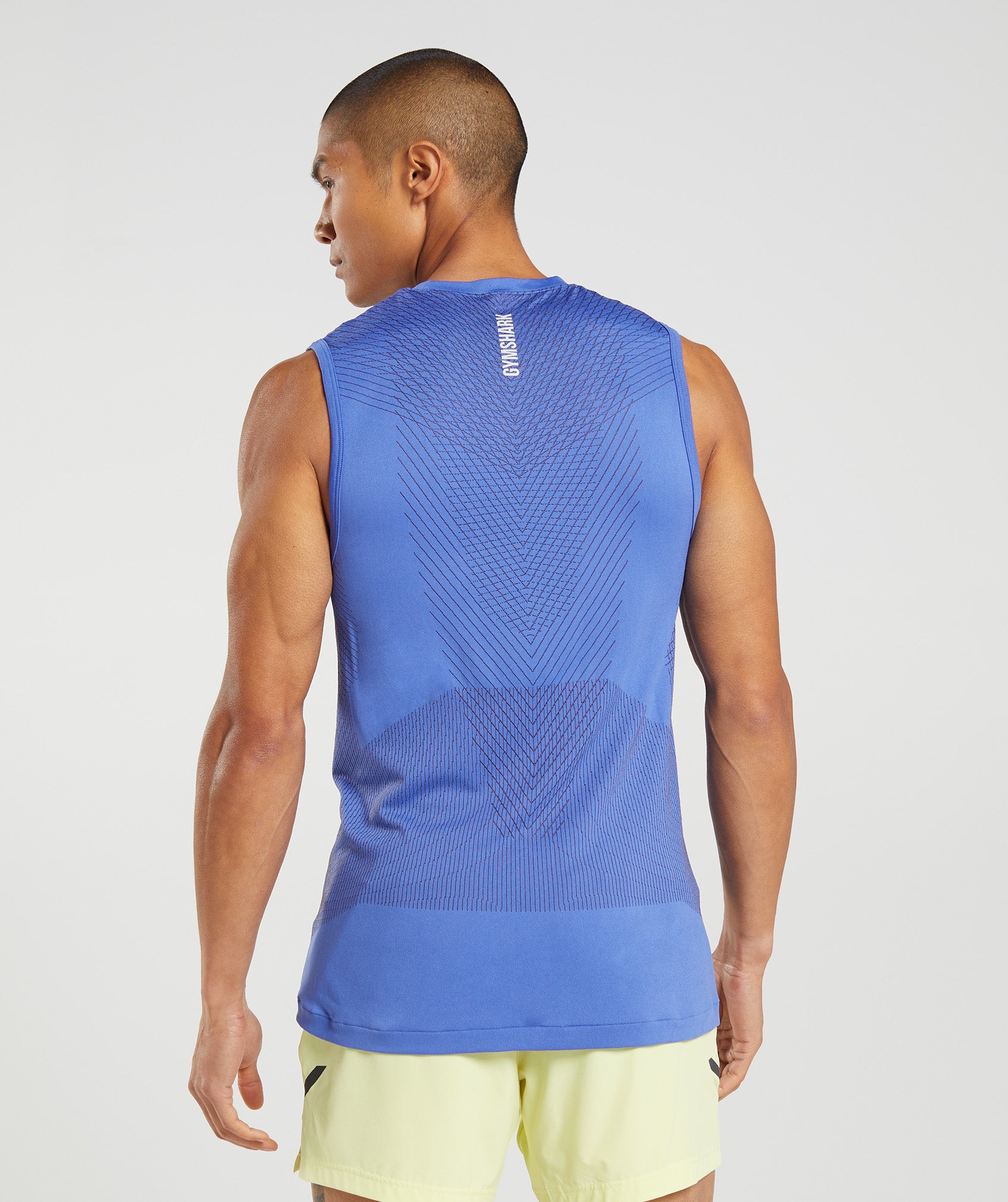 Apex Seamless Tank in Court Blue/Onyx Grey - view 2