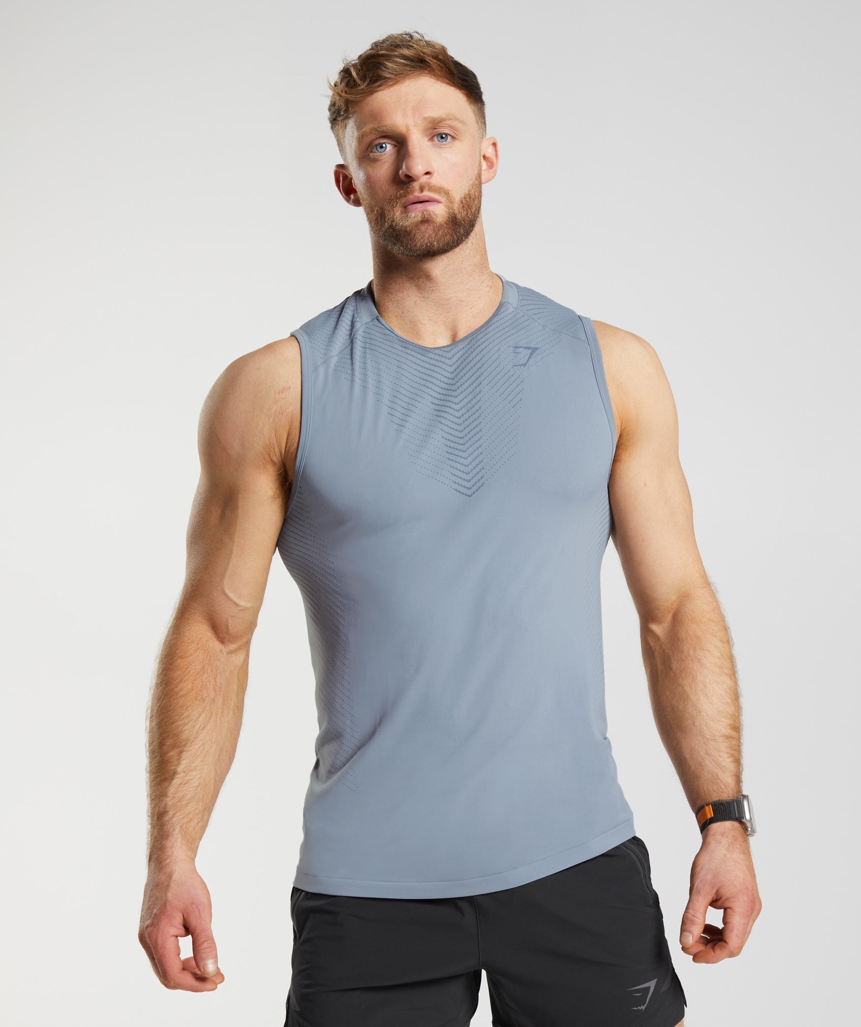 Gymshark React Drop Arm Tank - Dusk Green