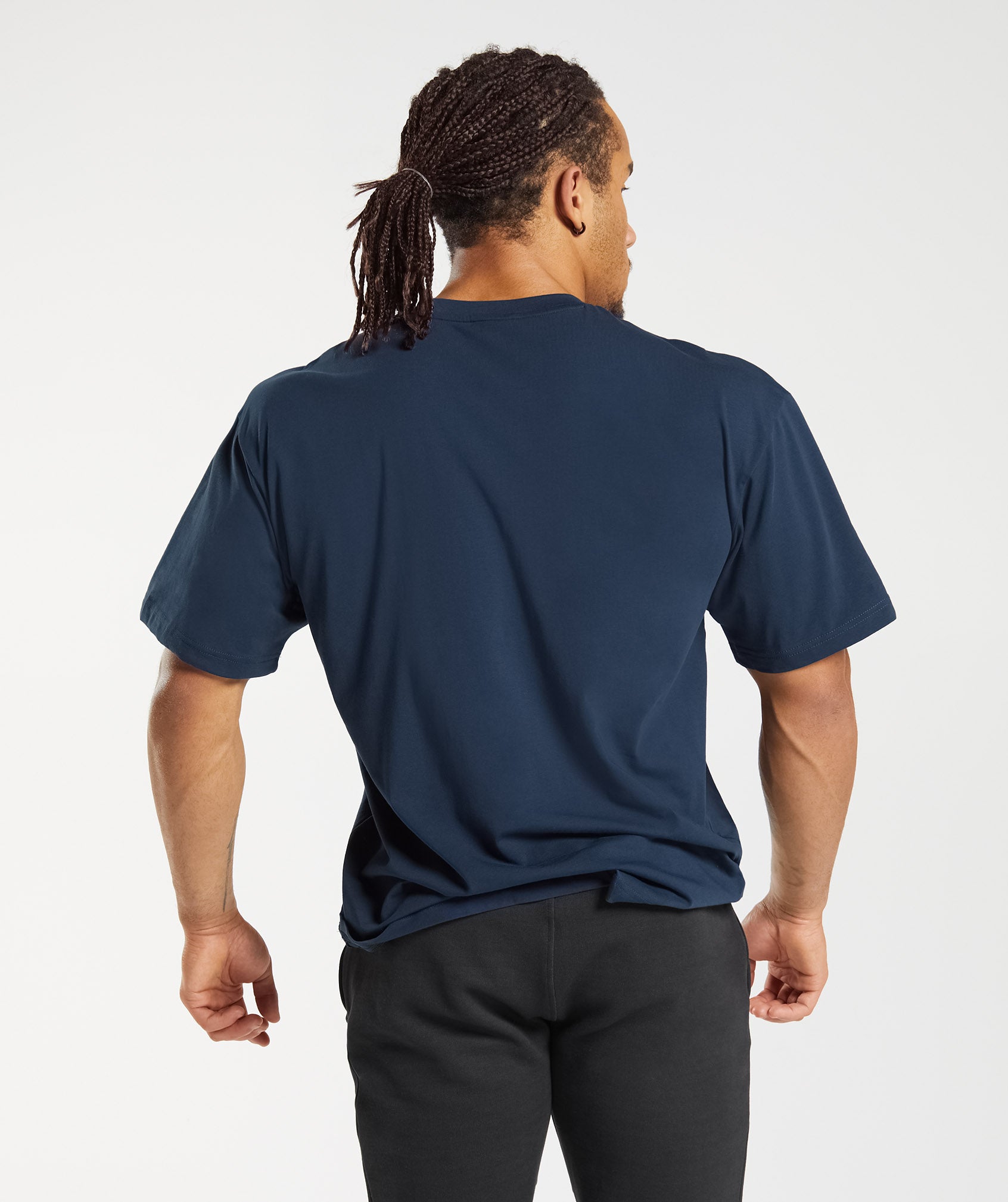 Apollo Oversized T-Shirt in Navy - view 2